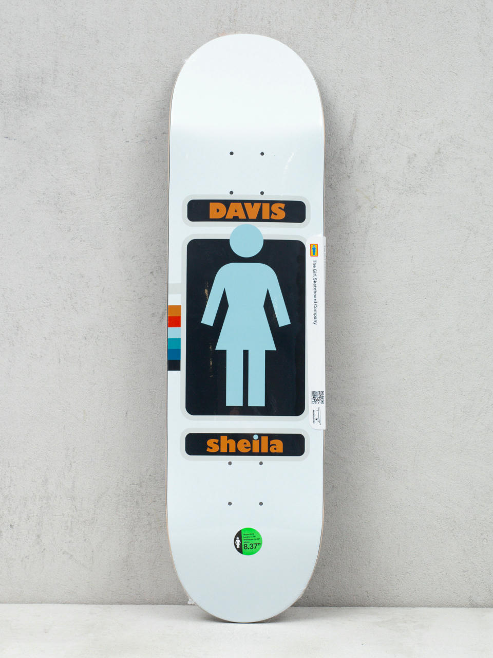 Girl Skateboard Davis 93 Til Gördeszka lap (white/light blue)