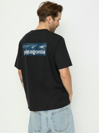 Patagonia Boardshort Logo Pocket Responsibili Póló (ink black)