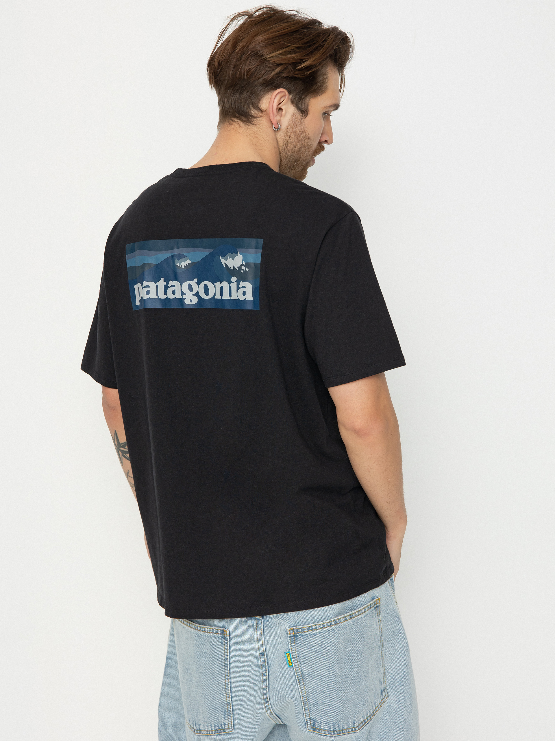 Patagonia Boardshort Logo Pocket Responsibili Pu00f3lu00f3 (ink black)