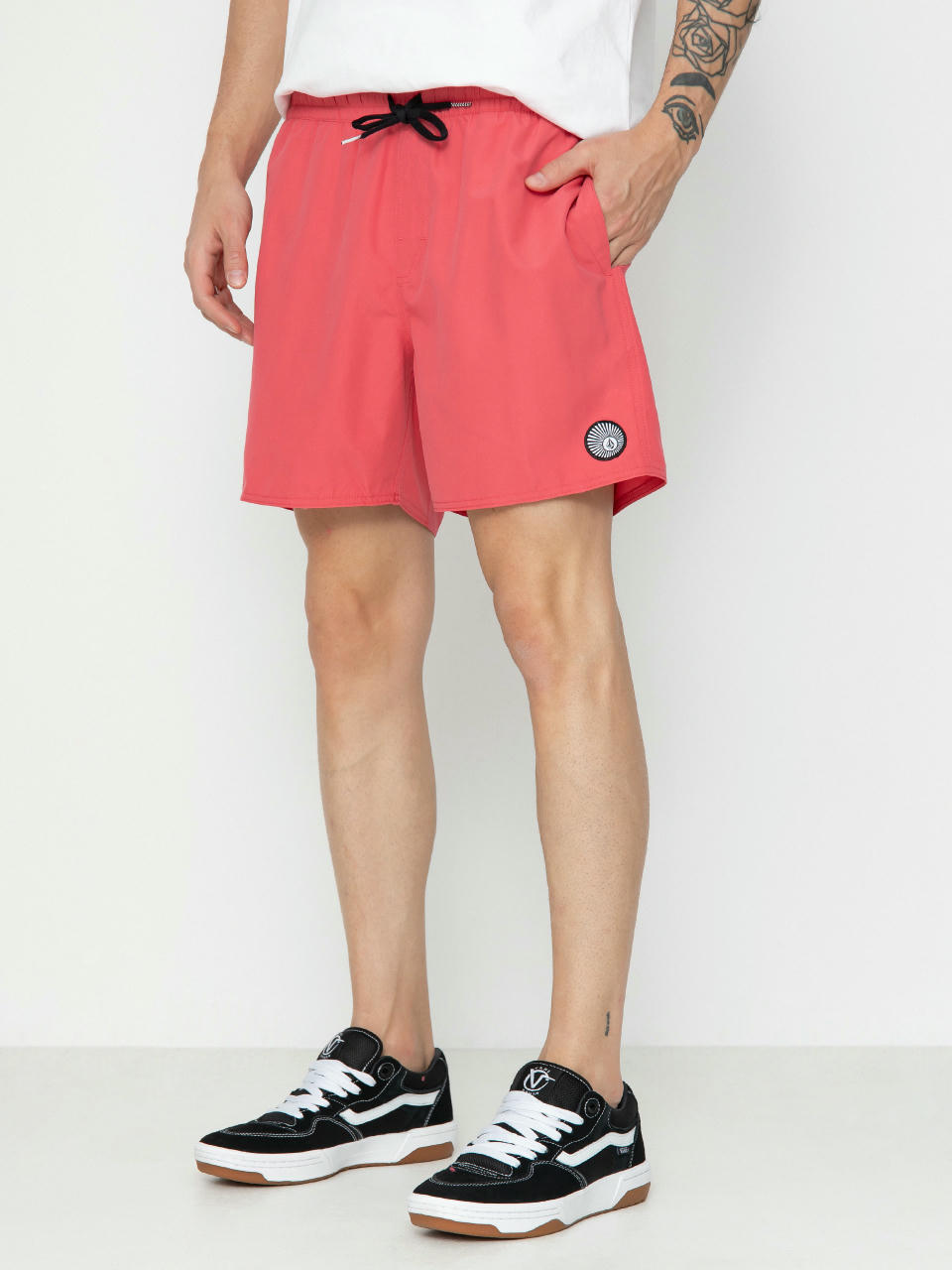 Rövidnadrág Volcom Lido Solid 16 (washed ruby)