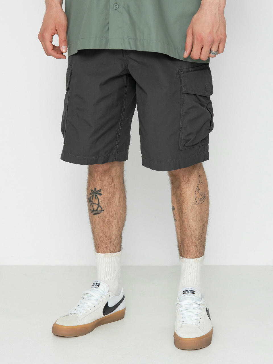 Kisnadrág Volcom Grande Barracks Cargo 22 (asphalt black)