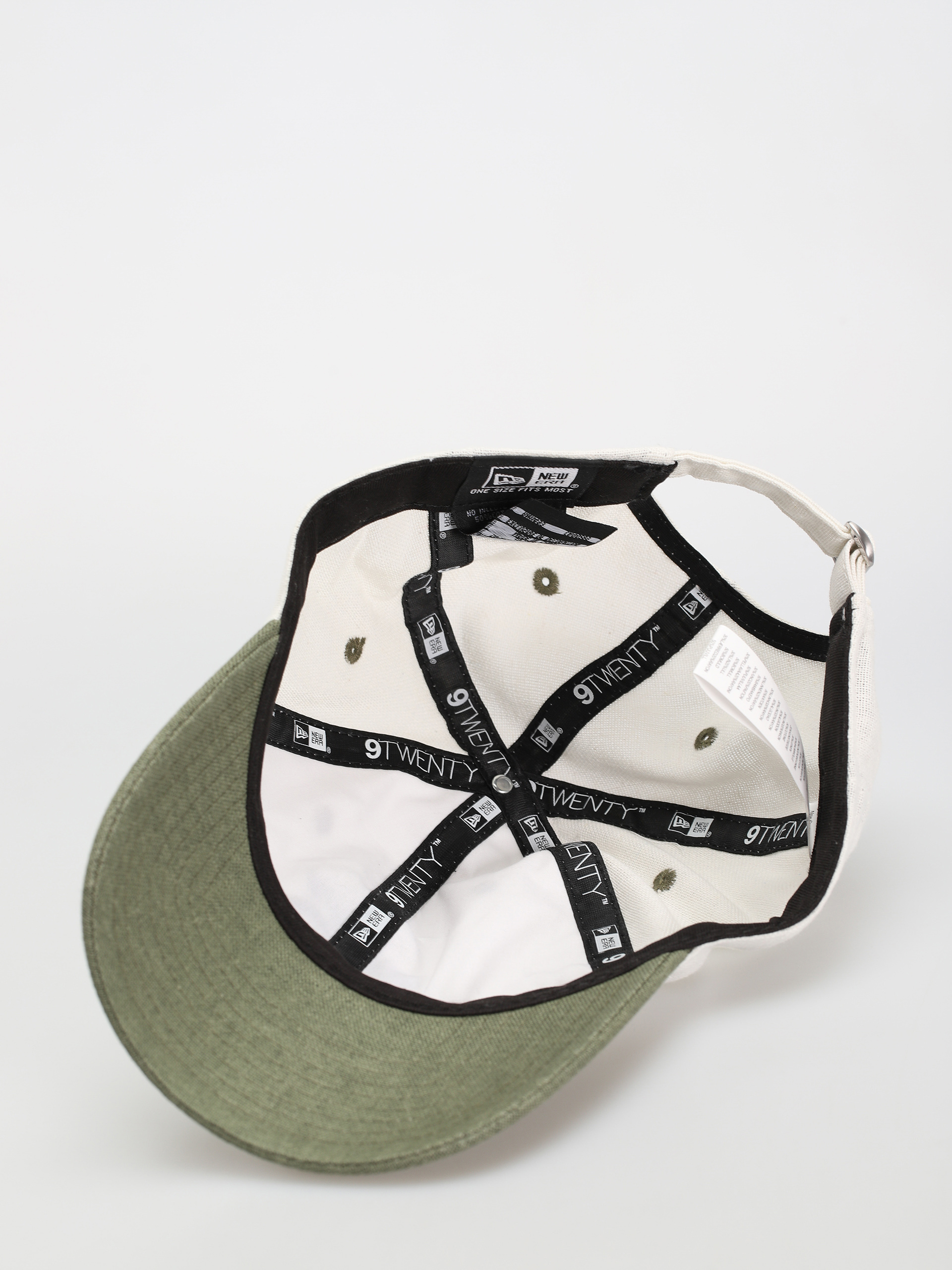 Baseball sapka New Era Linen Script 9Twenty (white/green)