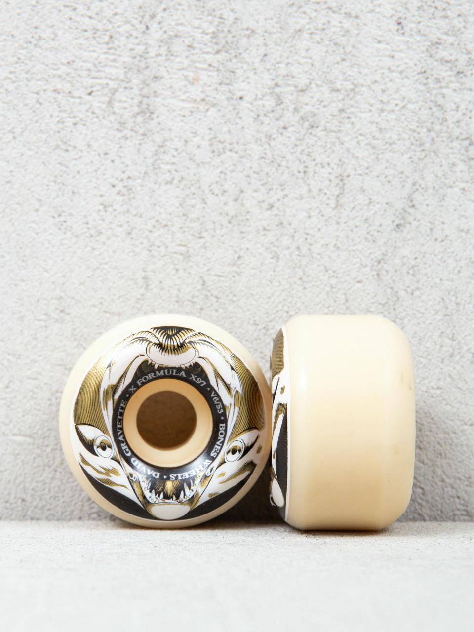 Bones X Formula Gravette Salmon Illa V6 Widecut 97A Gördeszka kerék (gold/white/black)