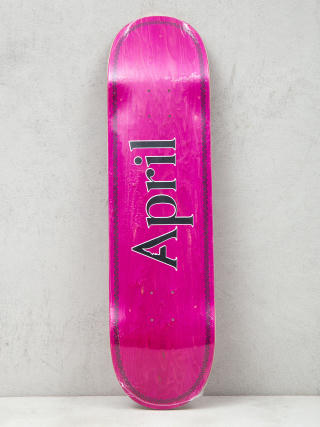 April Skateboards Logo Gördeszka lap (black/pink)