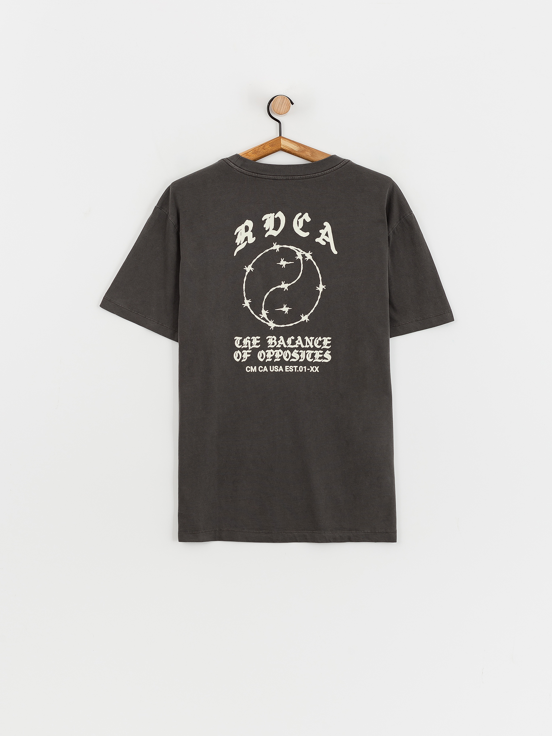 Póló RVCA Lax (washed black)