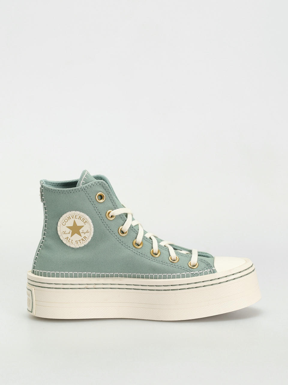 Converse Chuck Taylor All Star Modern Lift Hi Wmn Tornacipők (apple green)