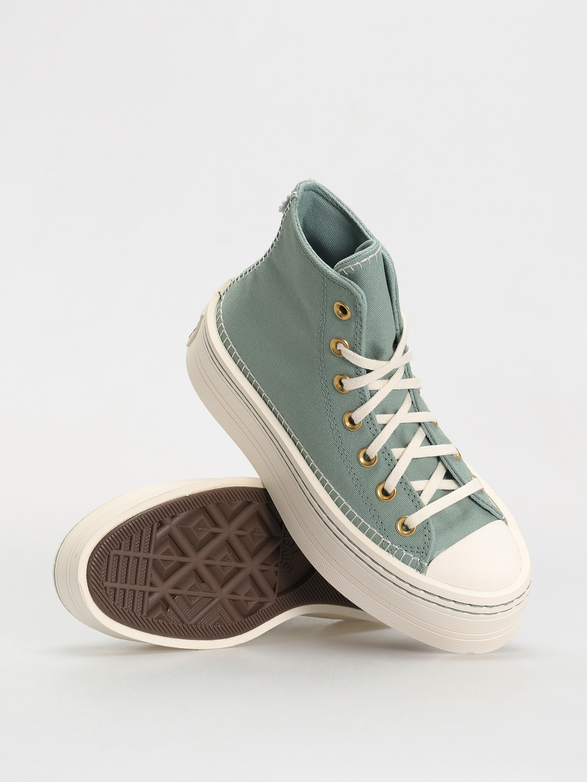 Converse Chuck Taylor All Star Modern Lift Hi Wmn Tornacipők (apple green)