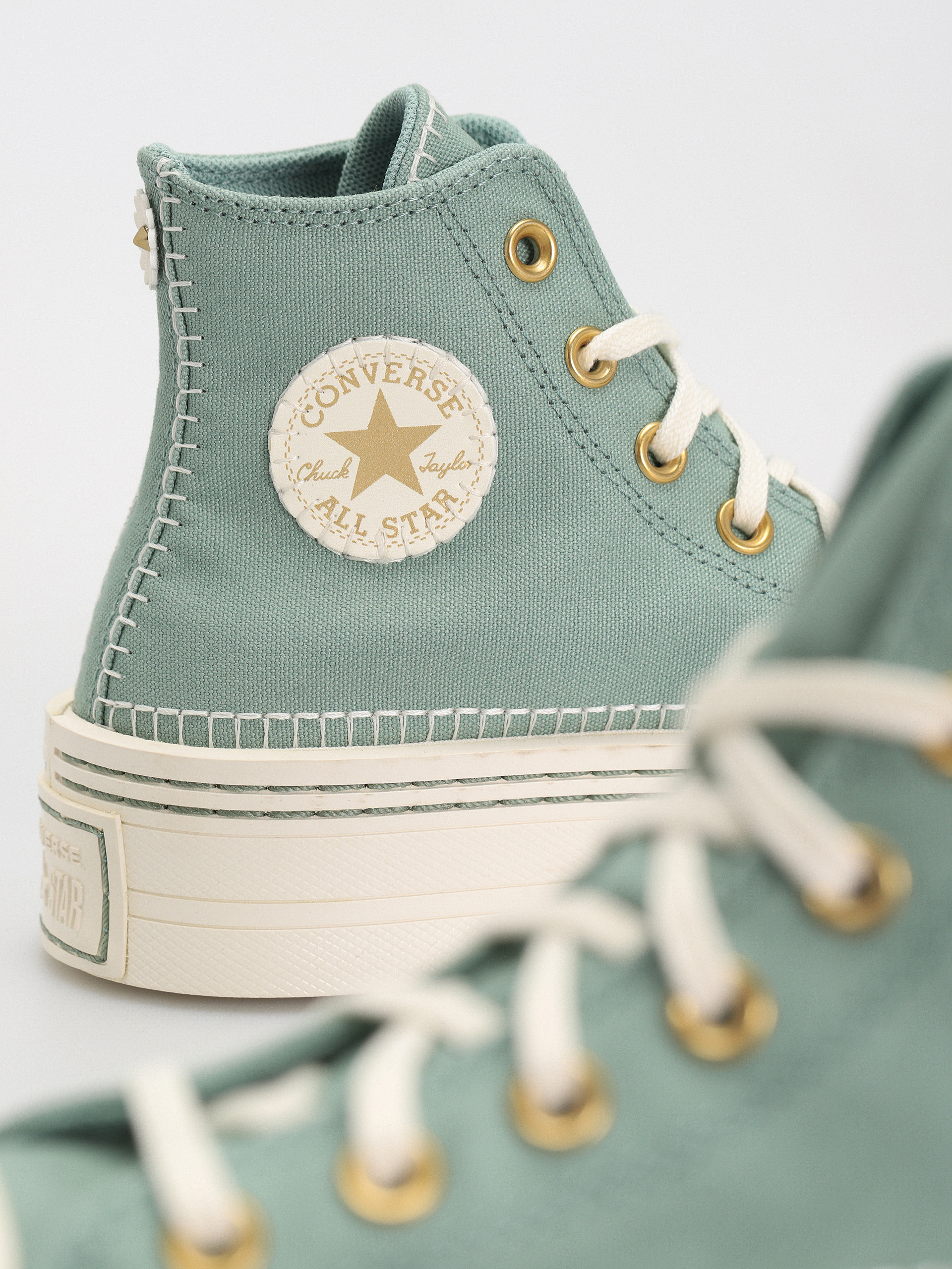 Converse Chuck Taylor All Star Modern Lift Hi Wmn Tornacipők (apple green)