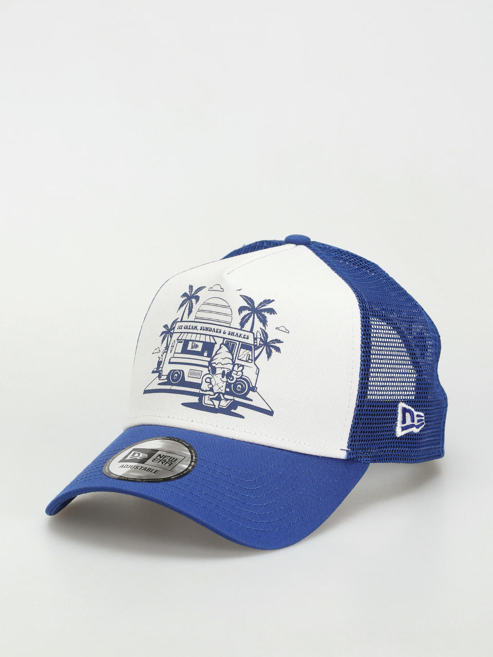 Baseball sapka New Era Graphic Trucker (blue/white)