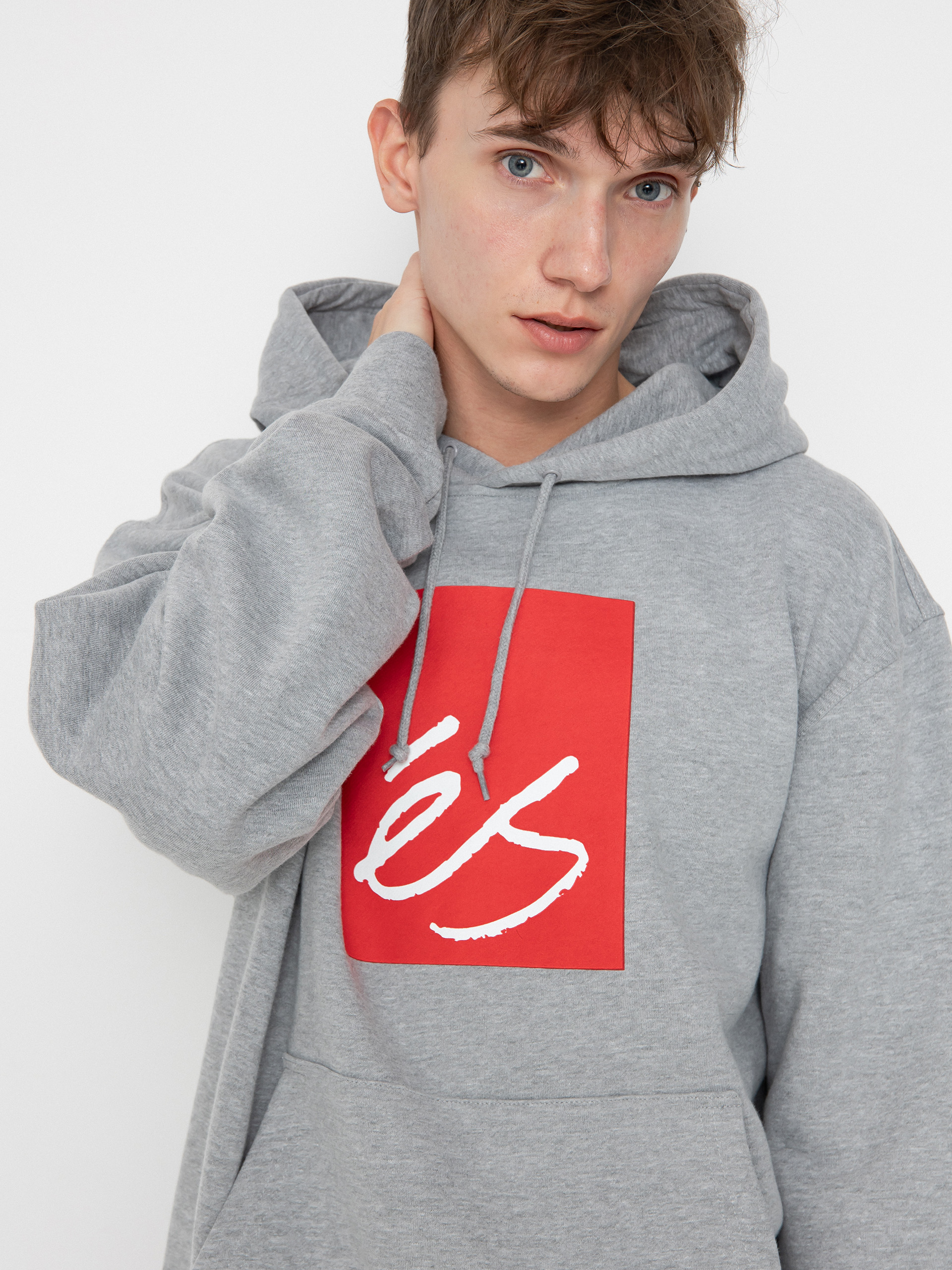 eS Main Block HD Kapucnis pulóver (grey/heather)