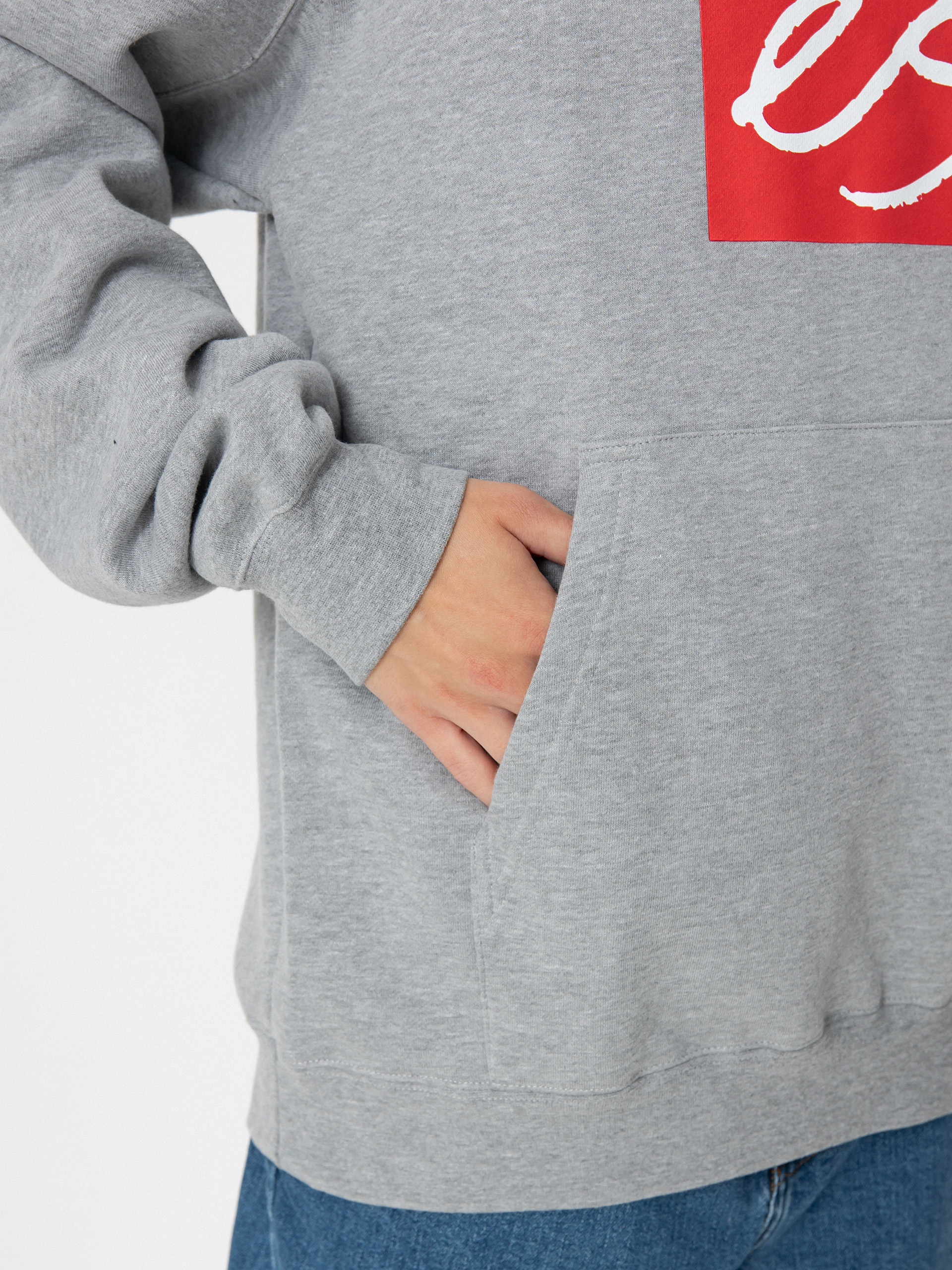 eS Main Block HD Kapucnis pulóver (grey/heather)