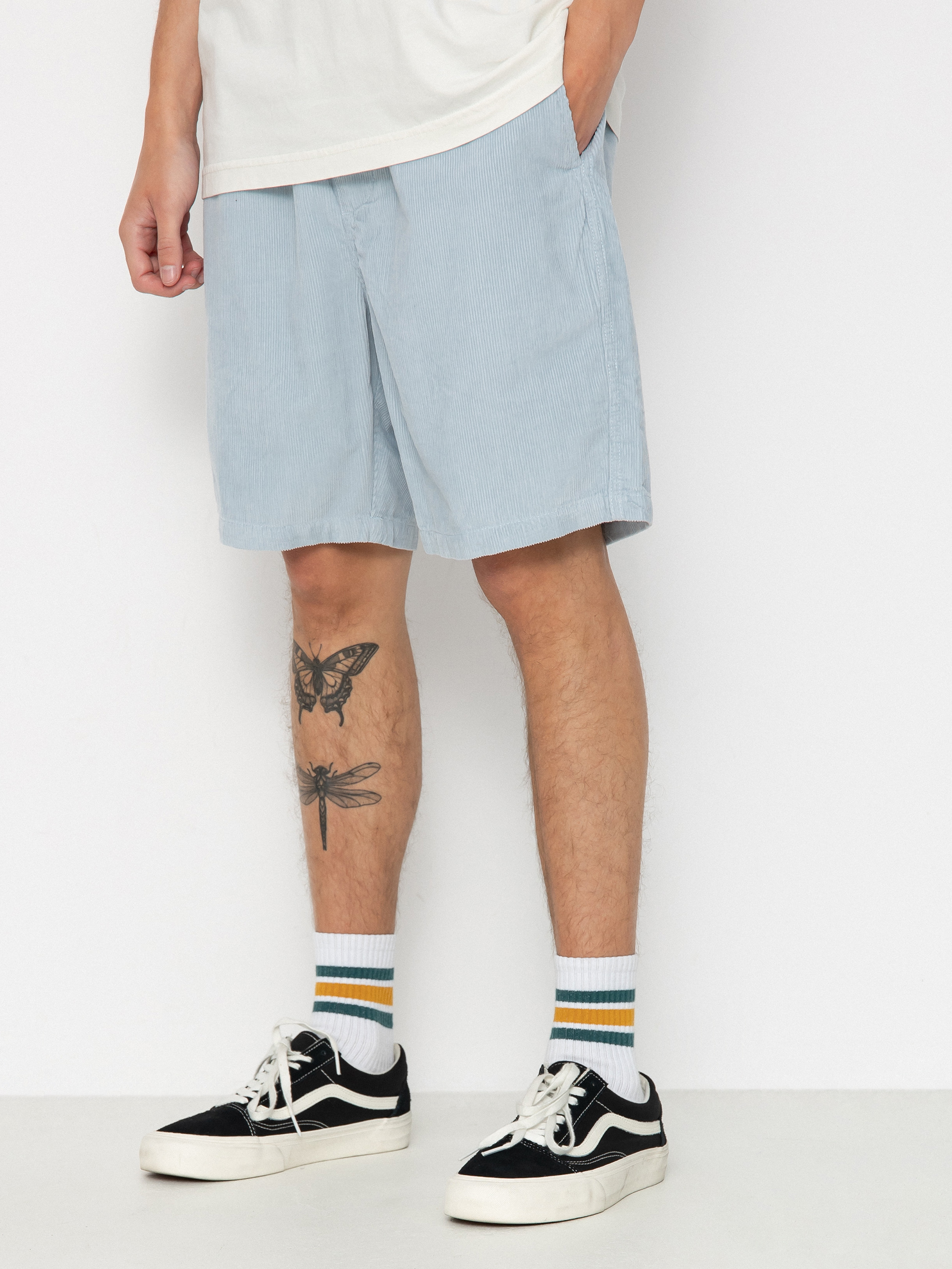 Quiksilver Taxer Cord Rövidnadrág (blue fog)