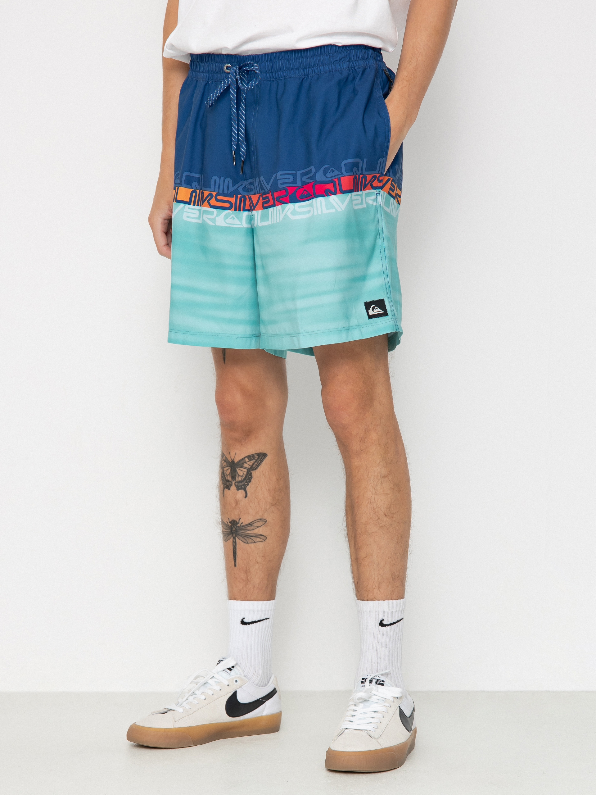 Rövidnadrág Quiksilver Everyday Wordblock Volley 17 (monaco blue)