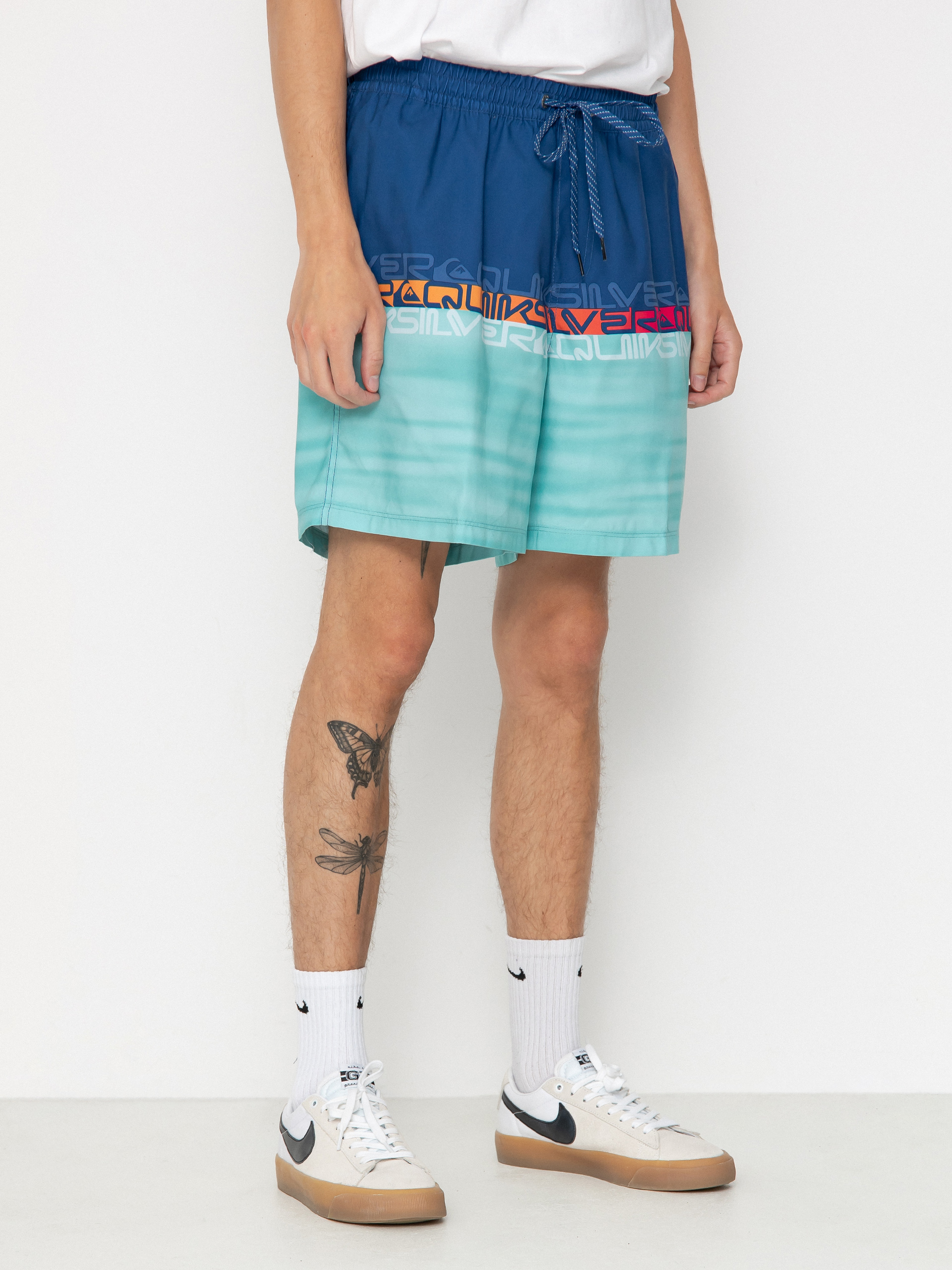 Rövidnadrág Quiksilver Everyday Wordblock Volley 17 (monaco blue)