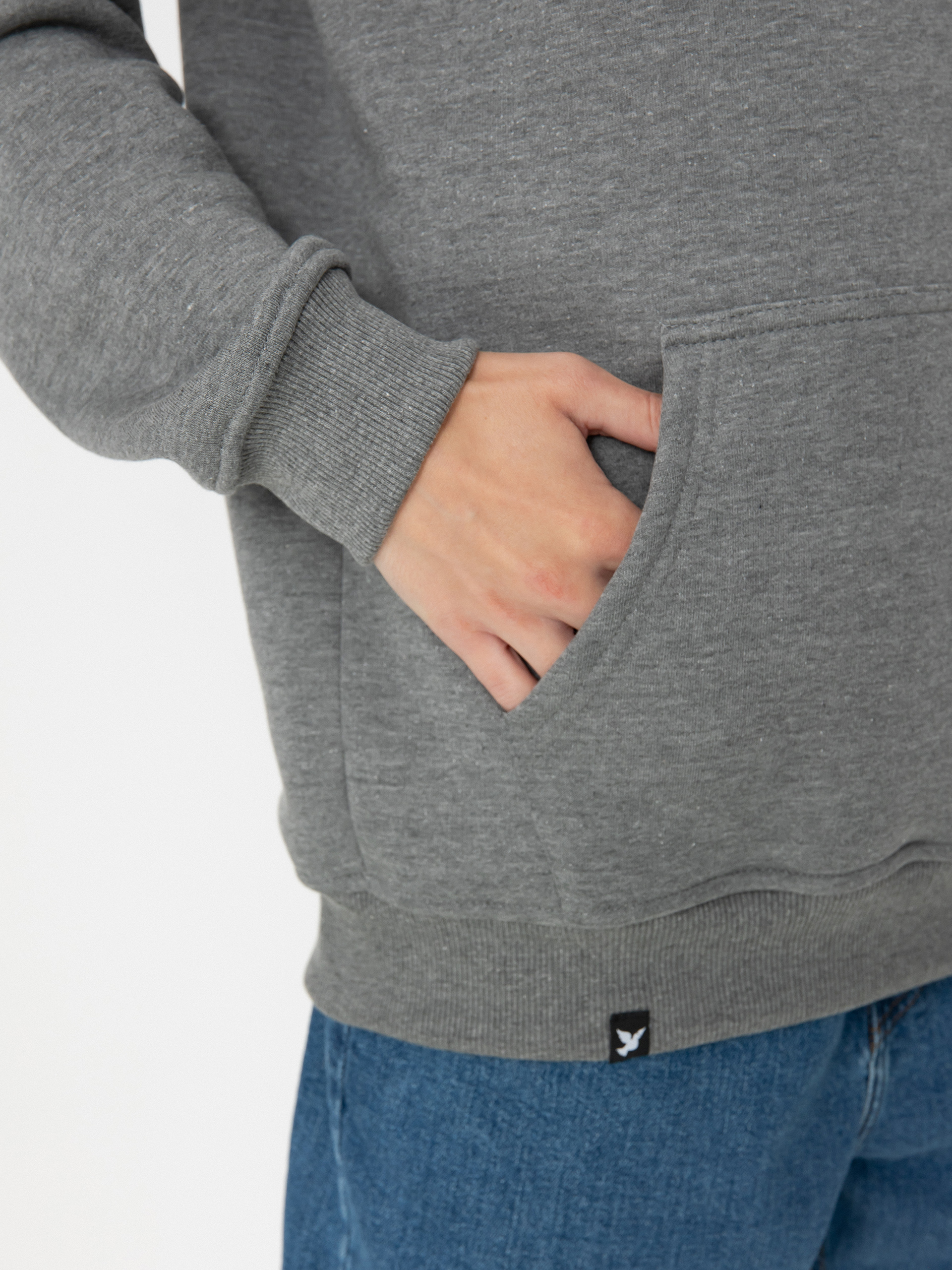 Kapucnis pulóver Nervous Small Classic Arc HD (light heather)