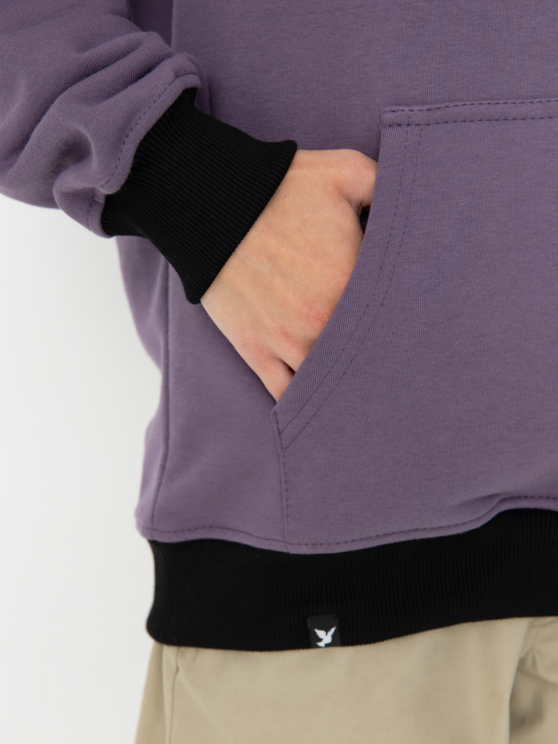 Kapucnis pulóver Nervous Classic 3D HD (violet)