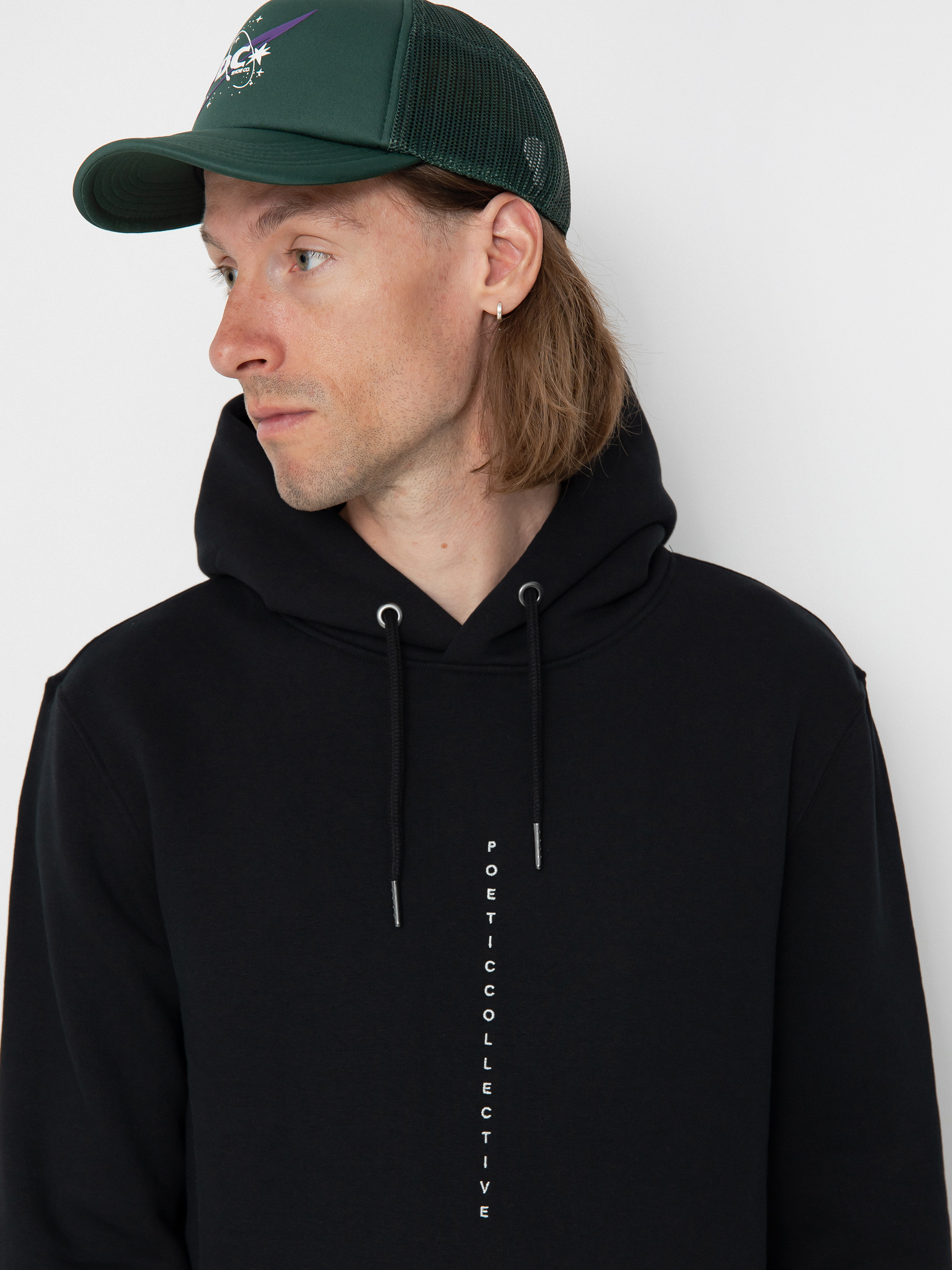 Poetic Collective Fear Sketch HD Kapucnis pulóver (black)