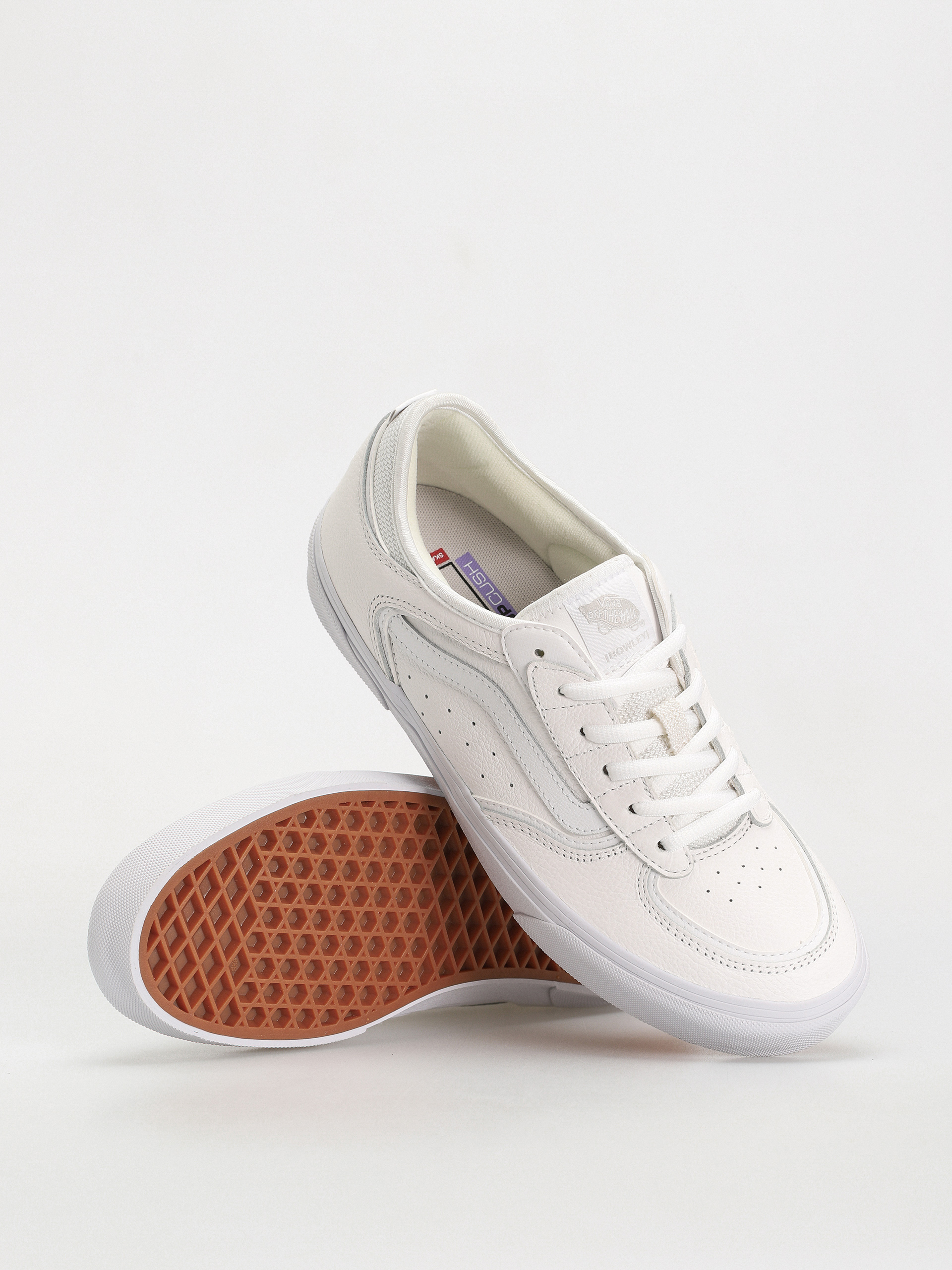Vans Skate Rowley Cipők (leather white/white)