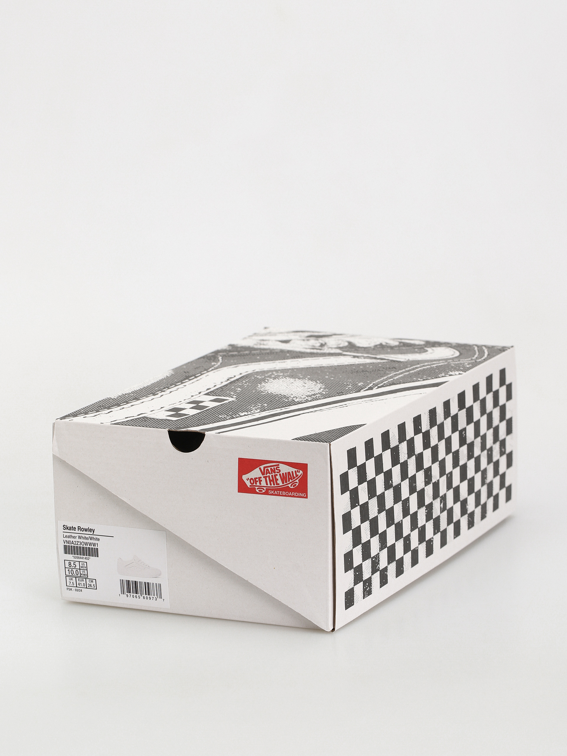 Vans Skate Rowley Cipők (leather white/white)