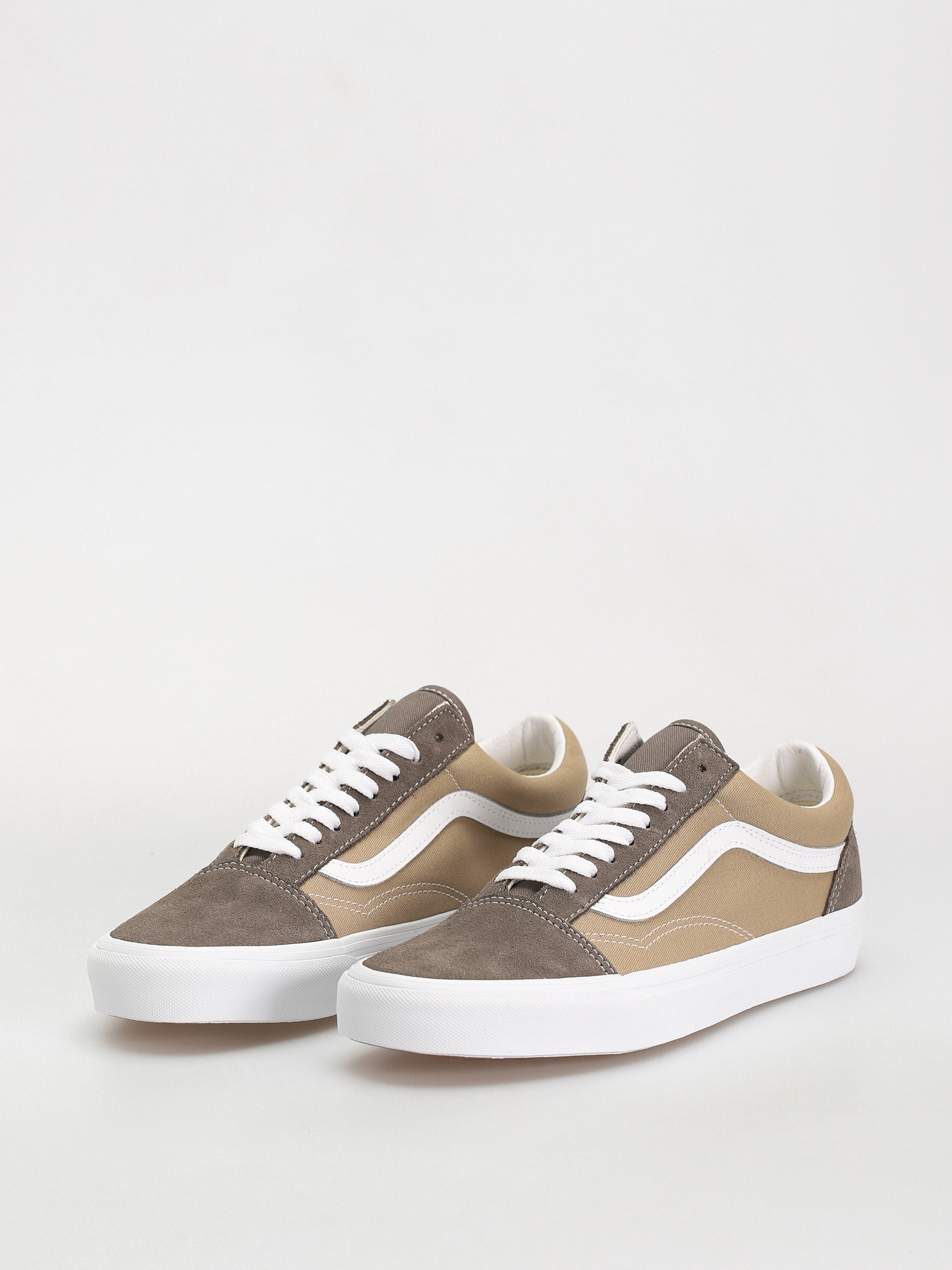 Cipők Vans Old Skool (canvas/suede block brown)
