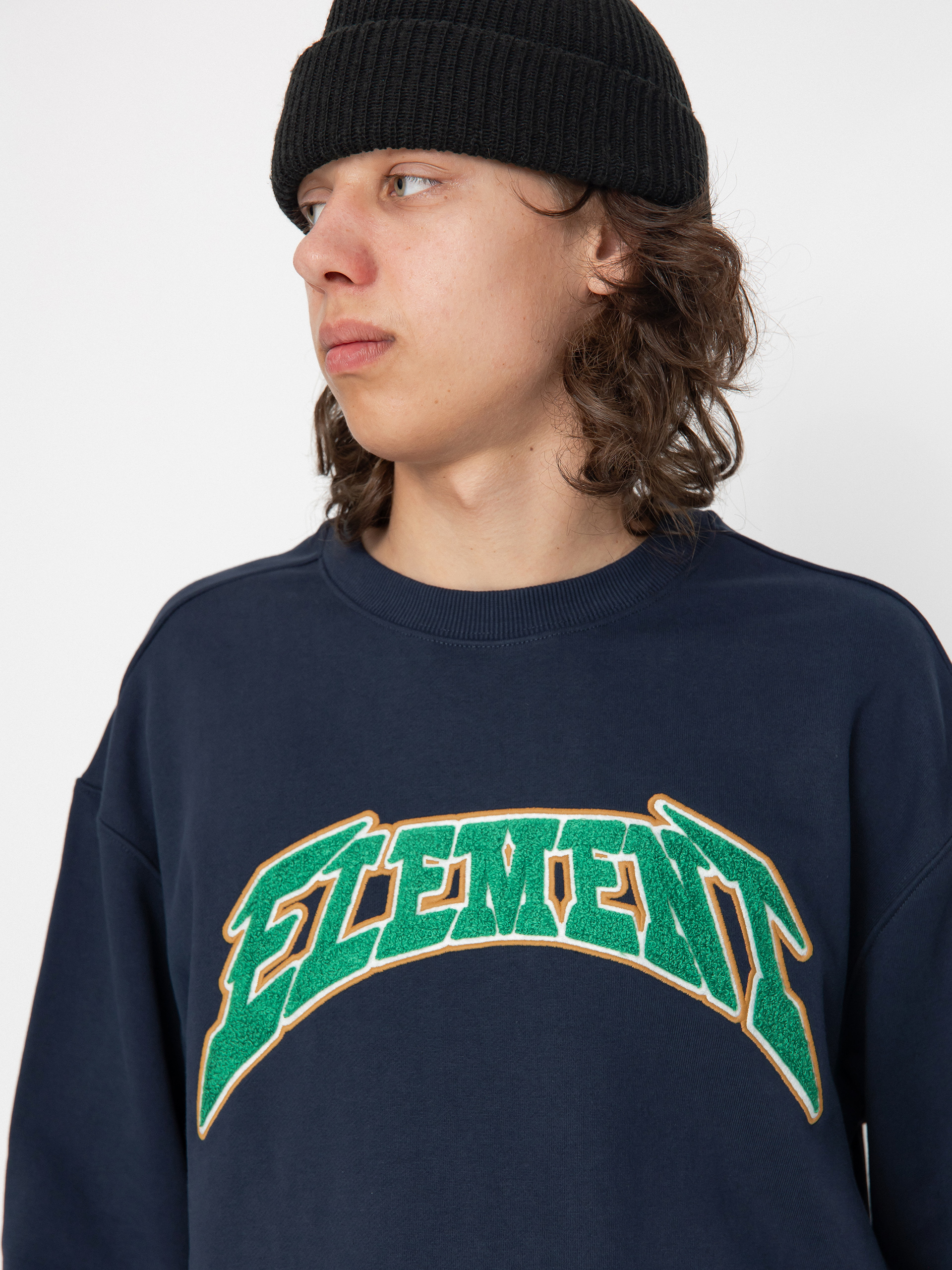 Element Flash Logo Crew Pulóver (eclipse navy)
