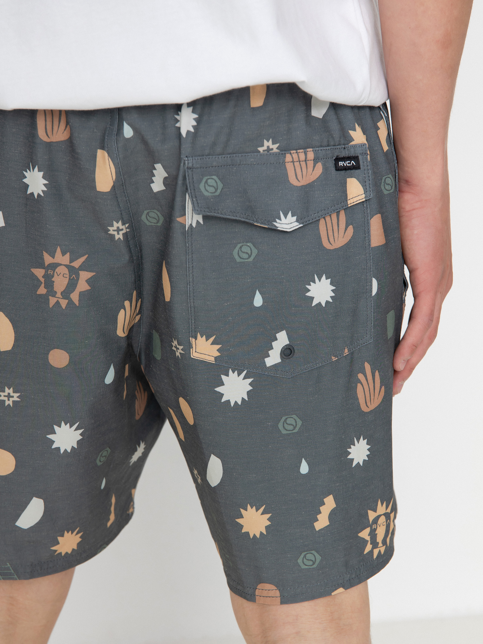 RVCA Atlas Elastic Boardshort (pirate black)