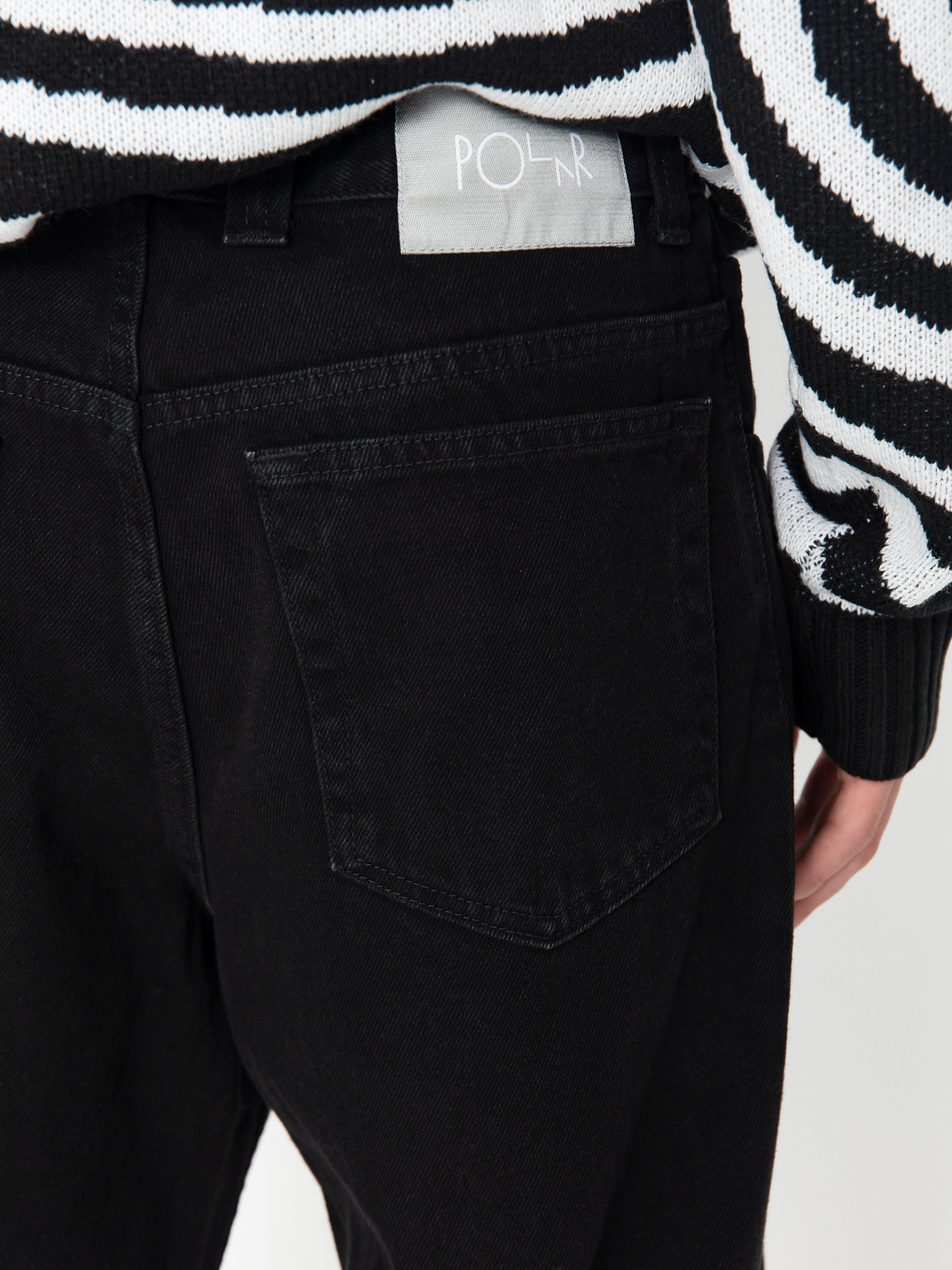 Polar Skate 93! Denim Kisnadrág (pitch black)