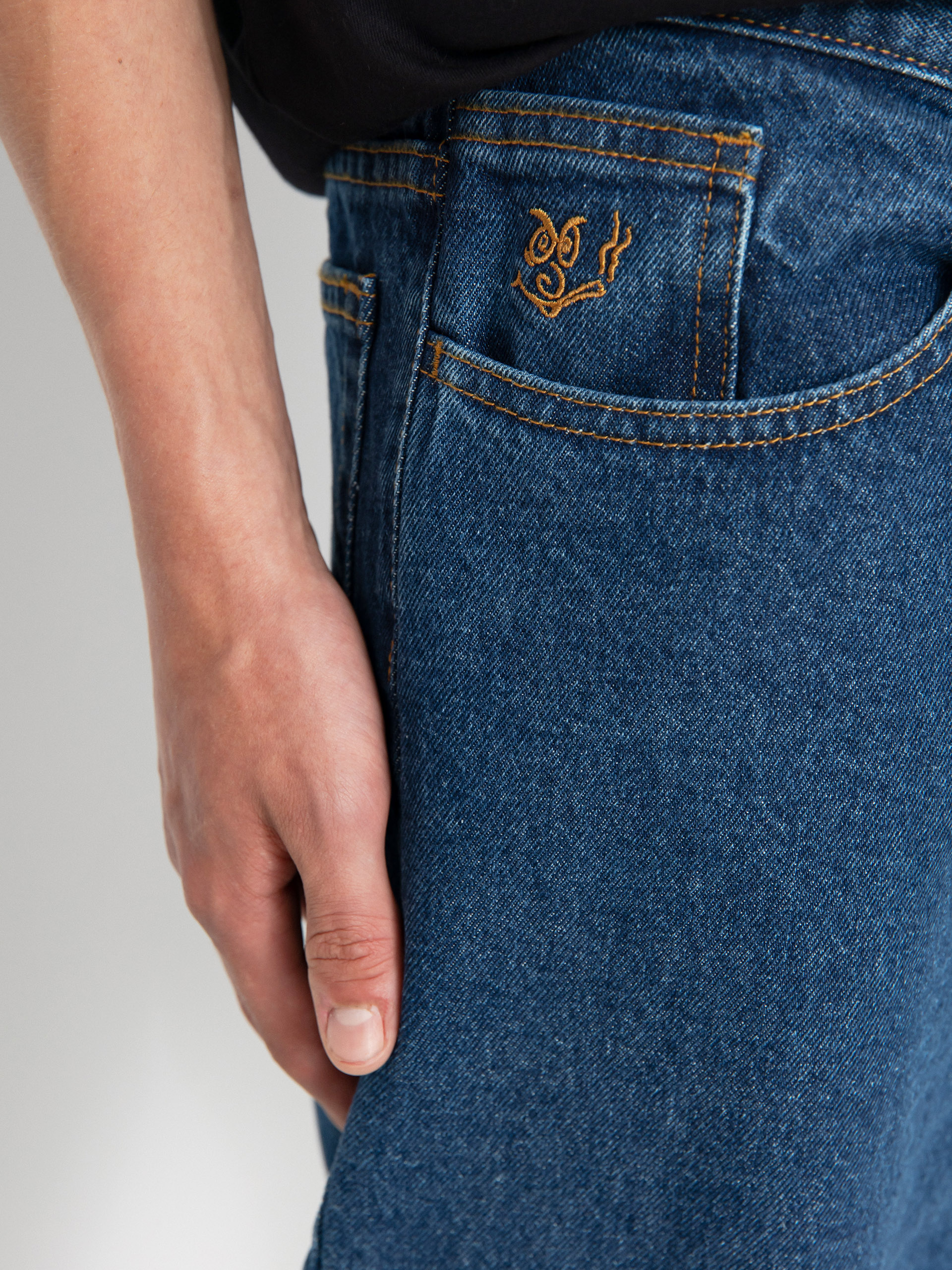 Polar Skate 92! Denim Kisnadrág (dark blue)