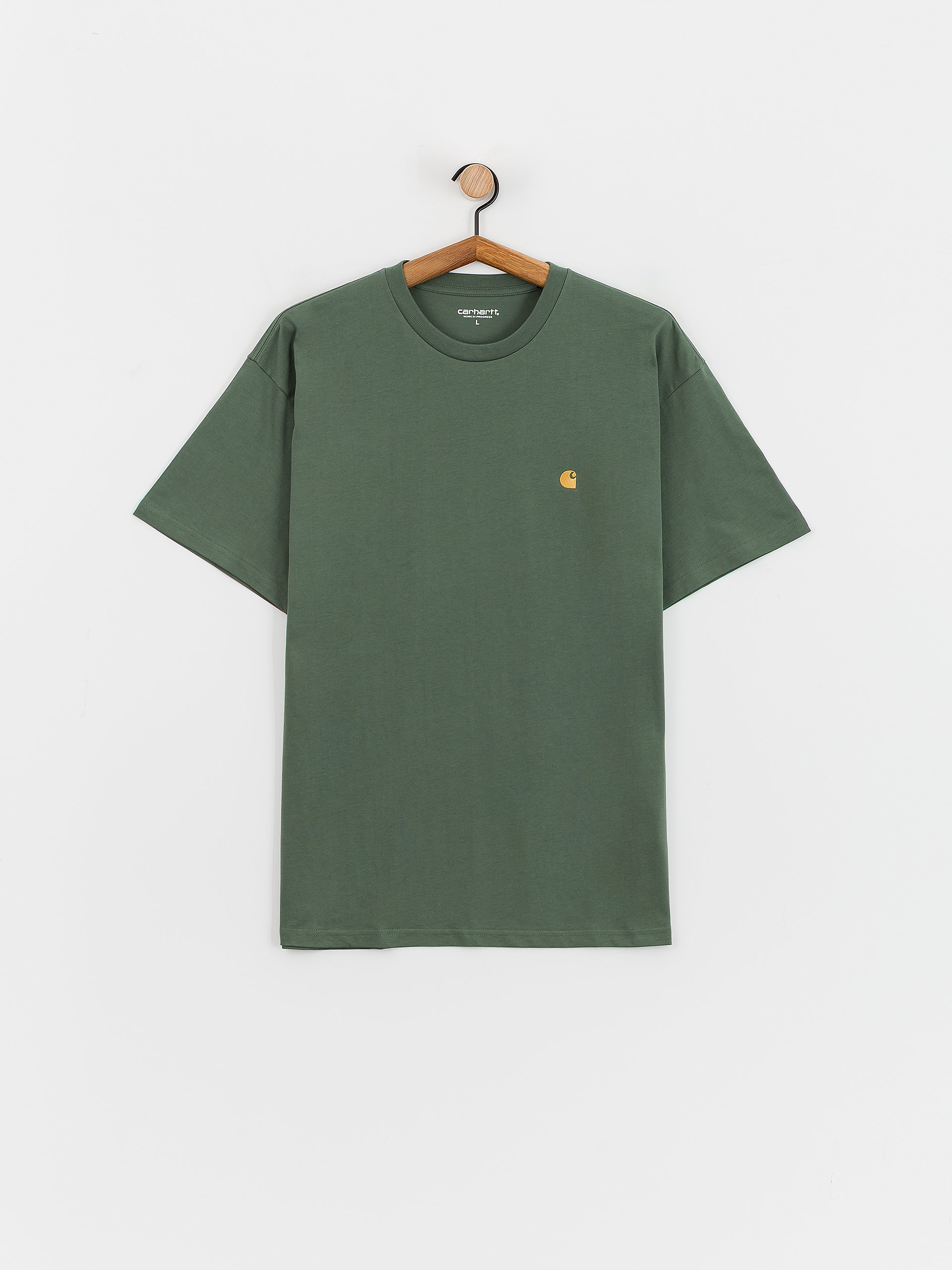 Carhartt WIP Chase Póló (duck green/gold)