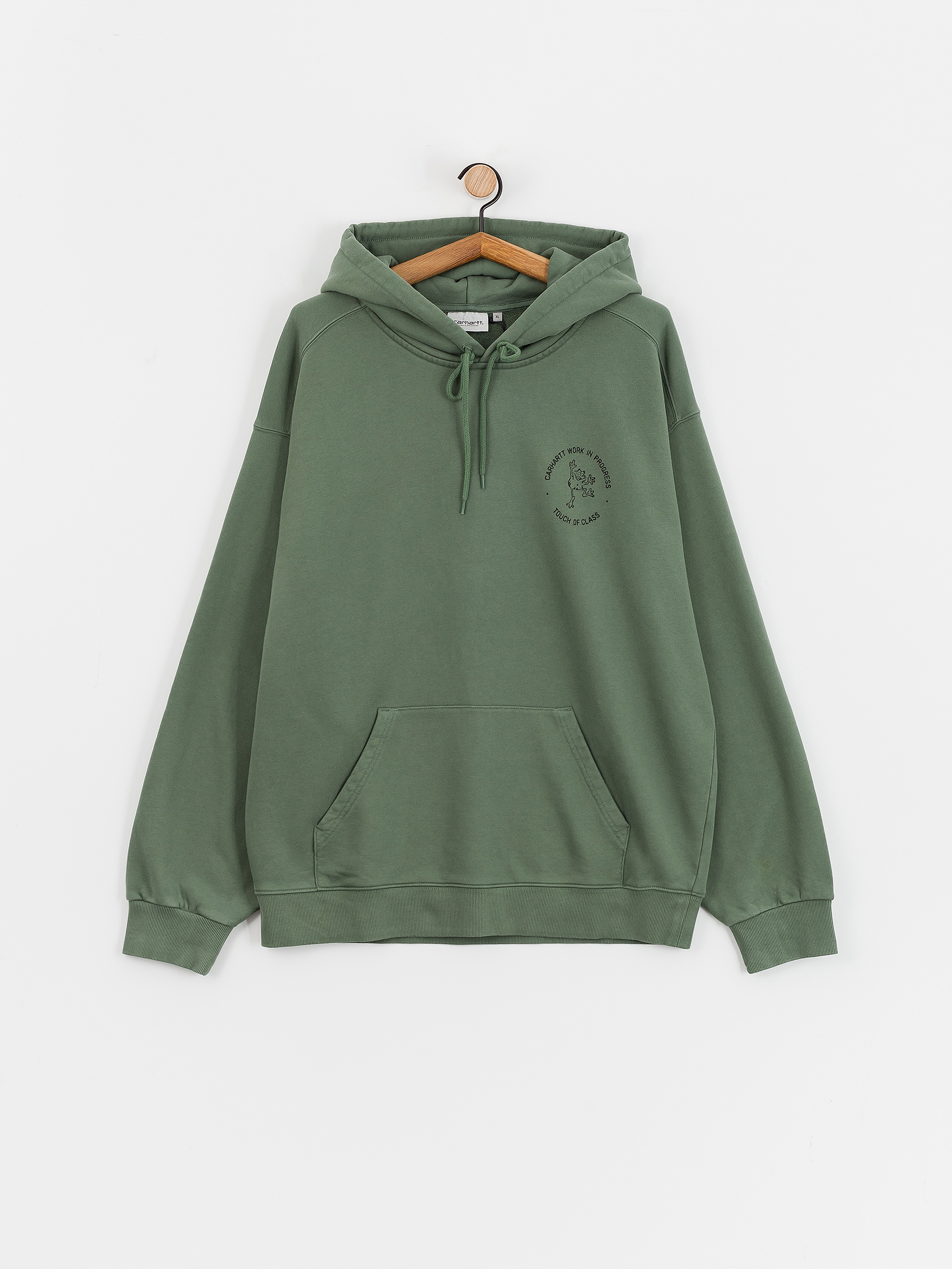 Carhartt WIP Stamp HD Kapucnis pulóver (duck green/black)