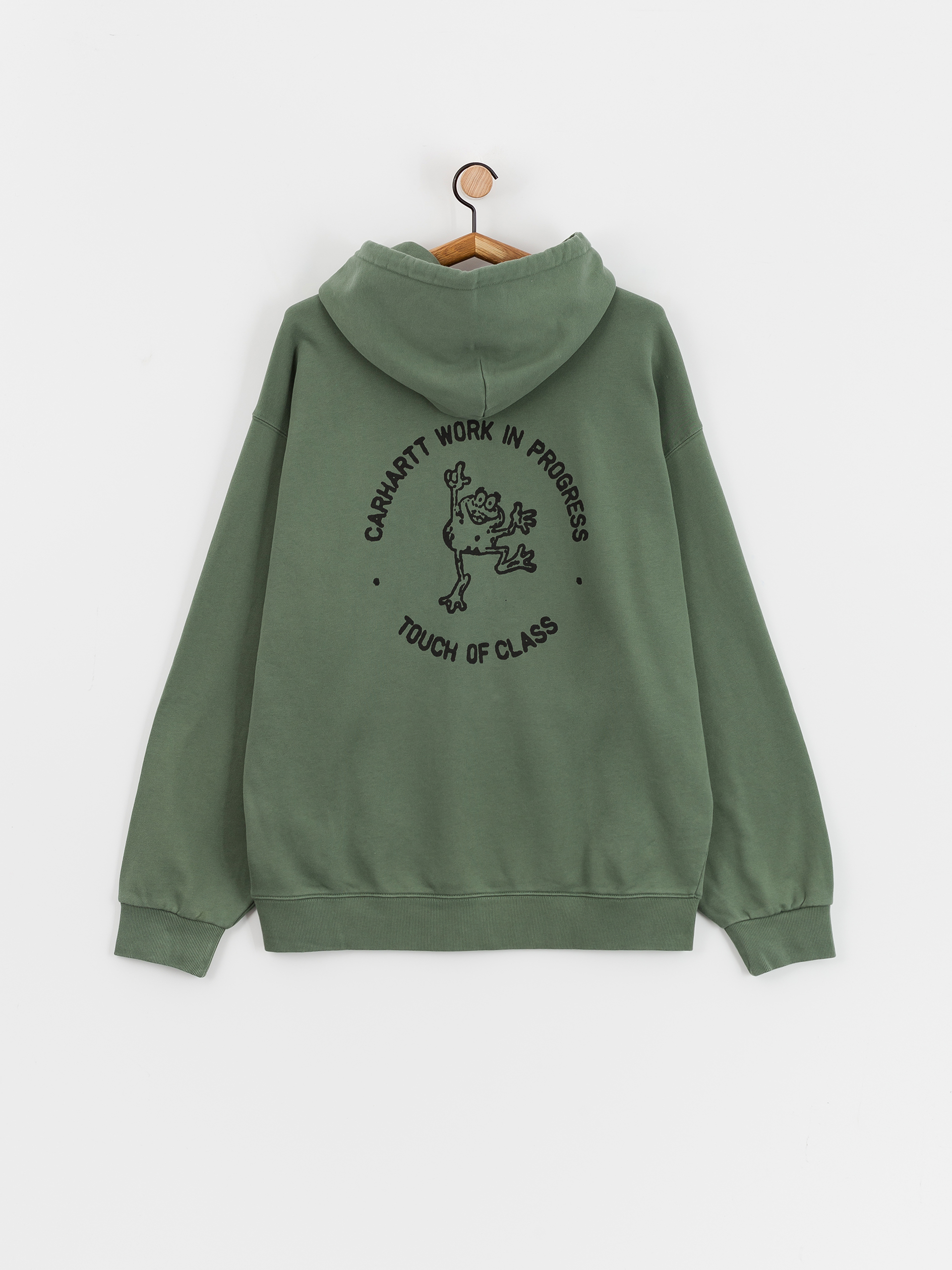 Carhartt WIP Stamp HD Kapucnis pulóver (duck green/black)