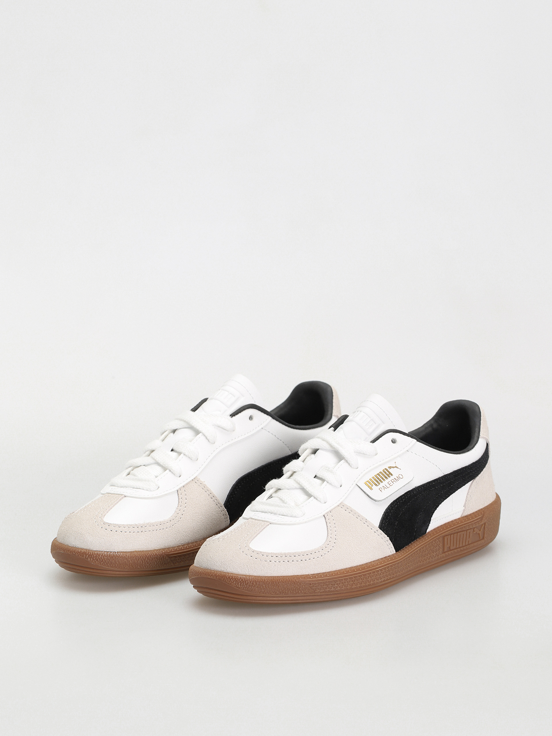 Puma Palermo Leather Cipők (puma white vapor gray gum)