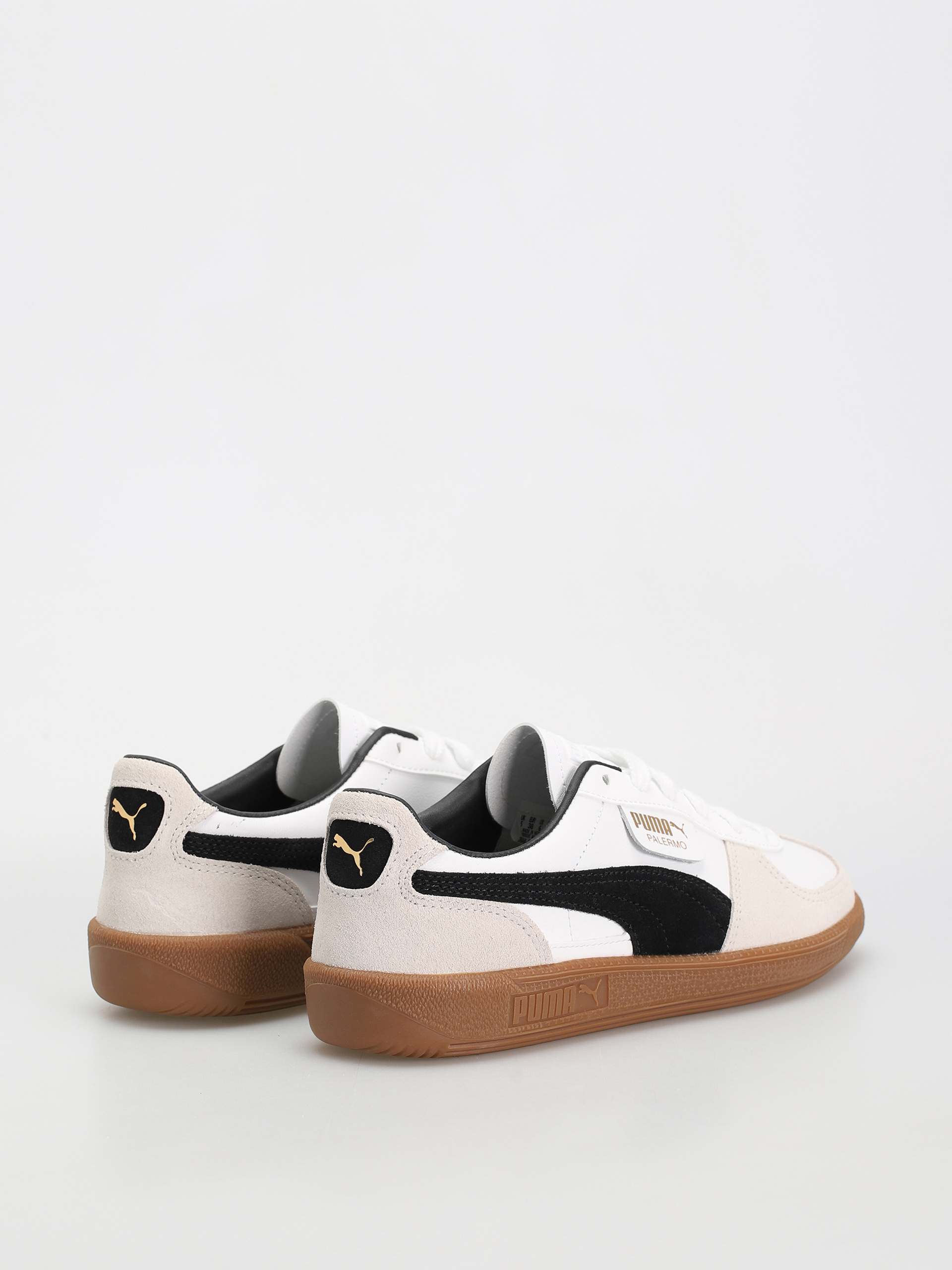 Puma Palermo Leather Cipők (puma white vapor gray gum)