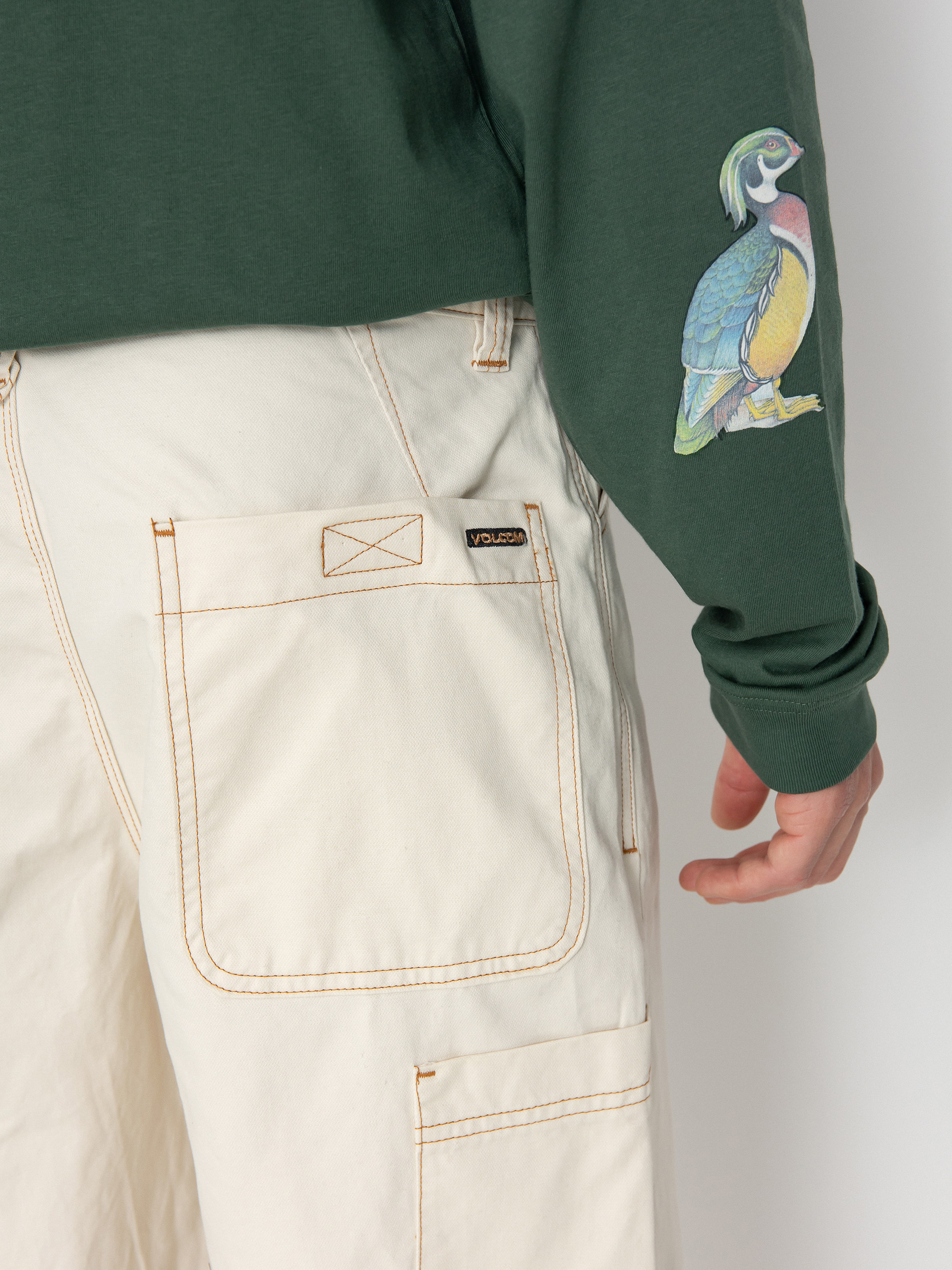 Volcom Kraftsman Kisnadrág (dirty white)