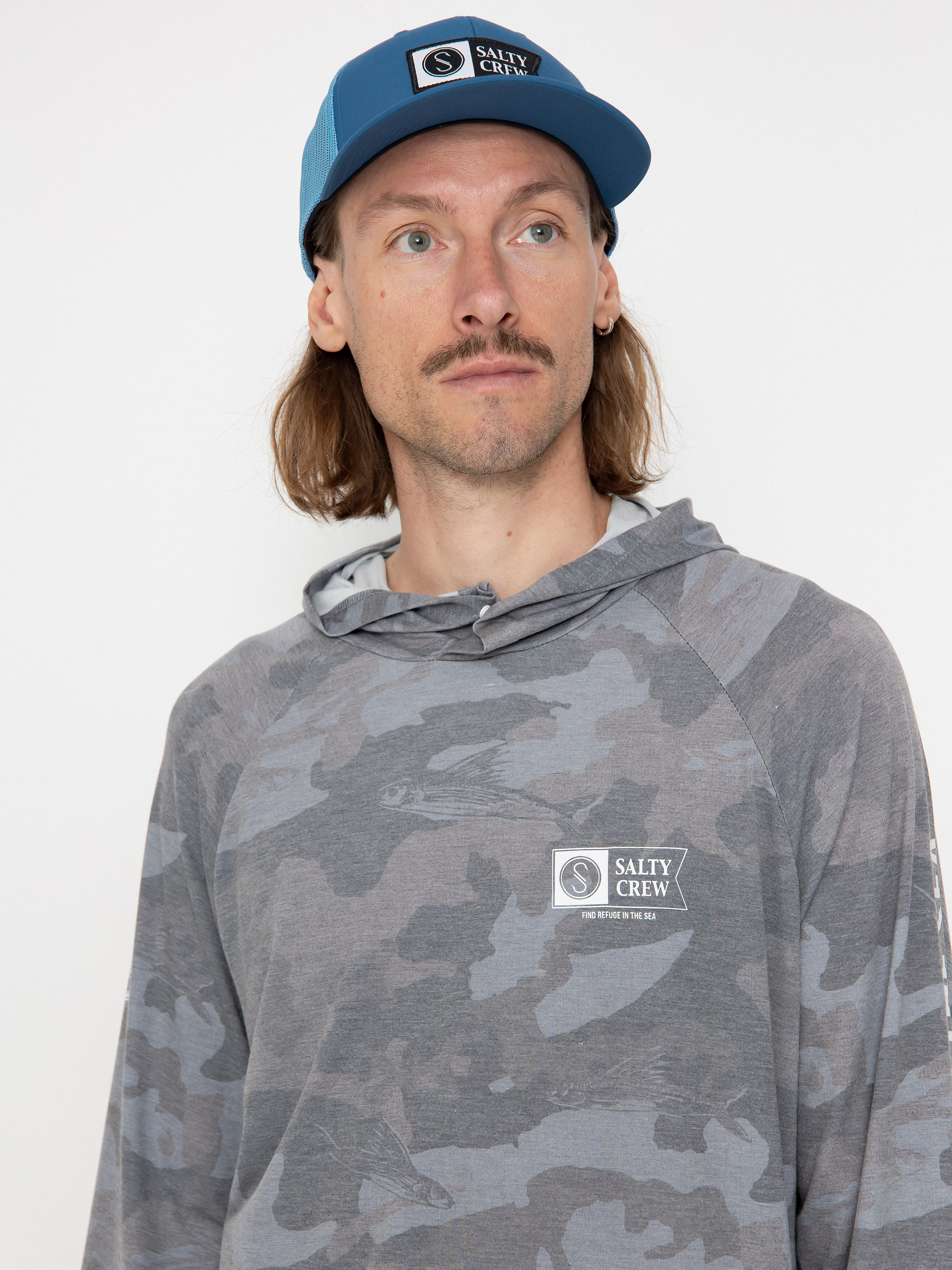 Salty Crew Mariner HD Kapucnis pulóver (black camo)