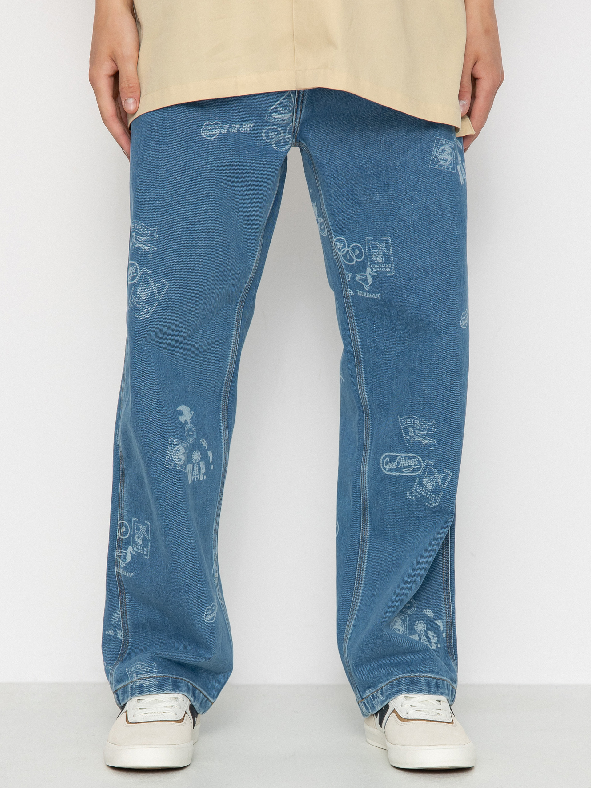 Carhartt WIP Stamp Kisnadrág (stamp print/blue)