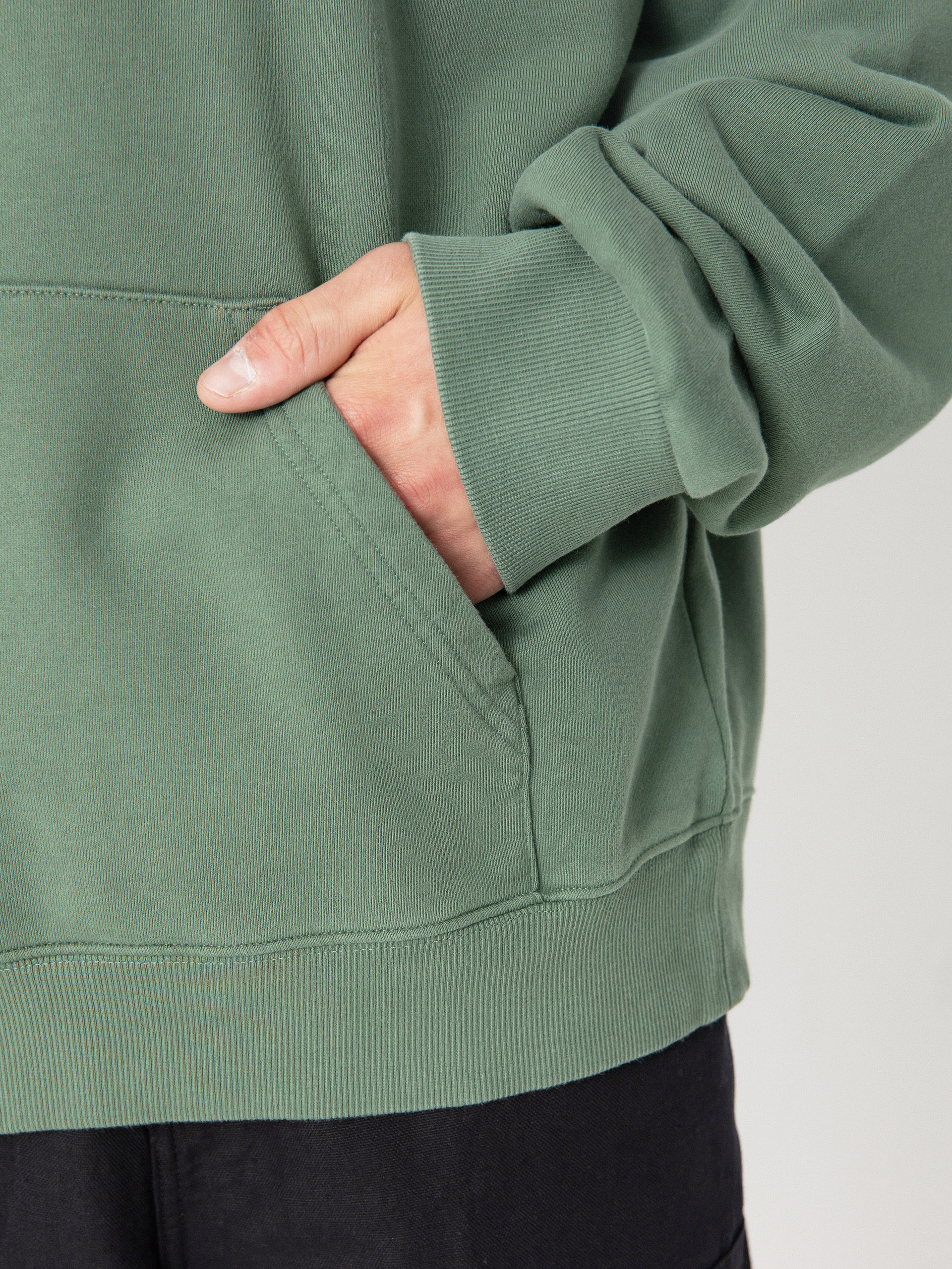 Carhartt WIP Stamp HD Kapucnis pulóver (duck green/black)