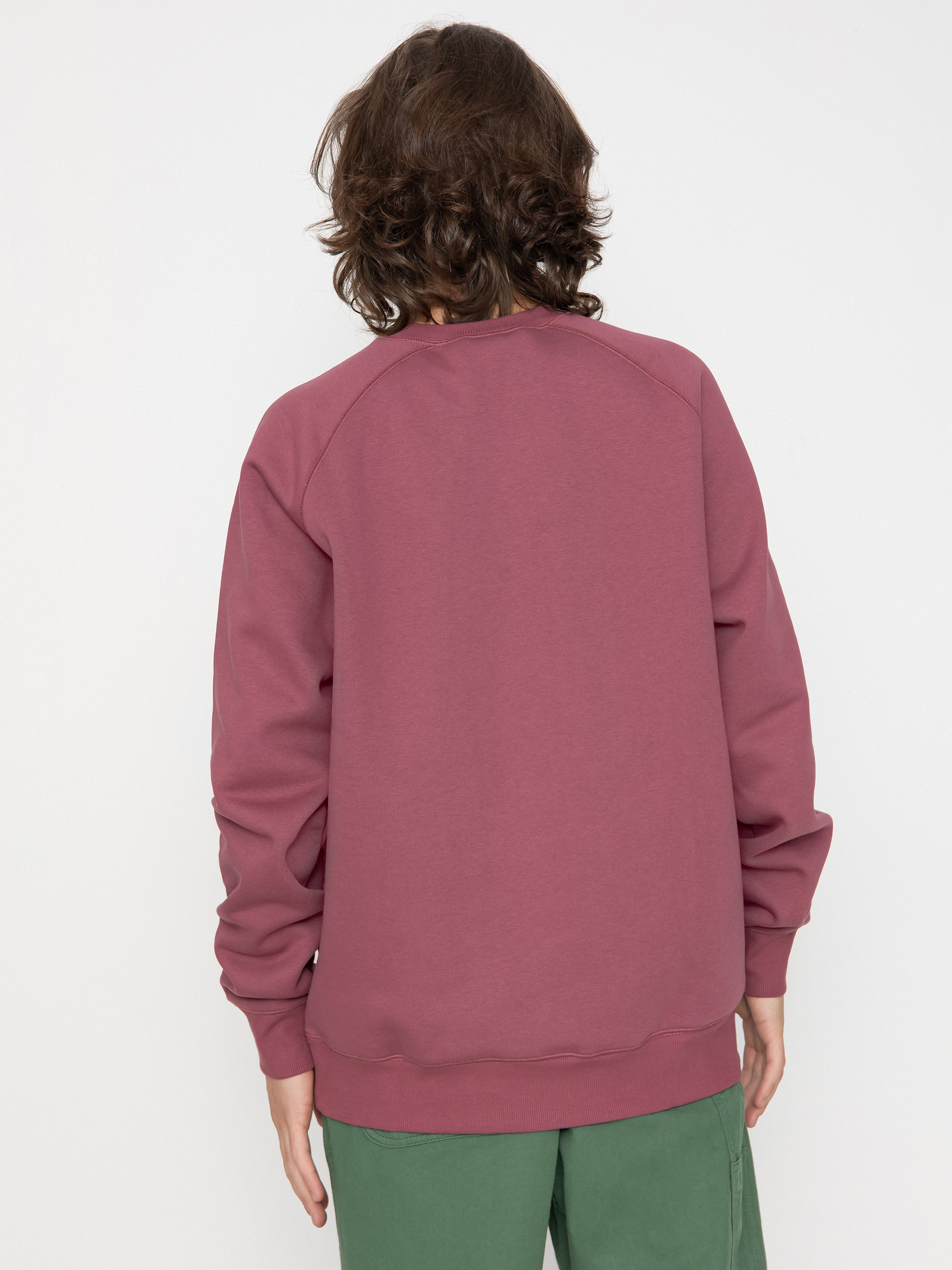 Carhartt WIP Chase Pulóver (dusty fuchsia/gold)