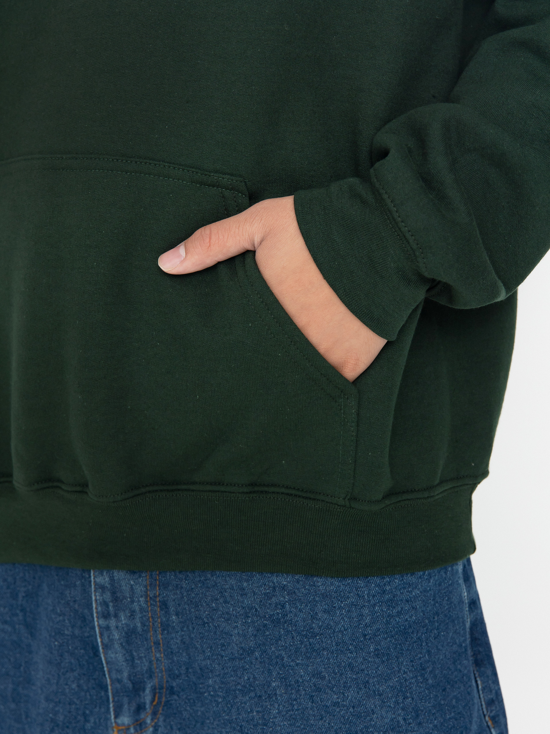 Thrasher Mag Banner HD Kapucnis pulóver (forest green)