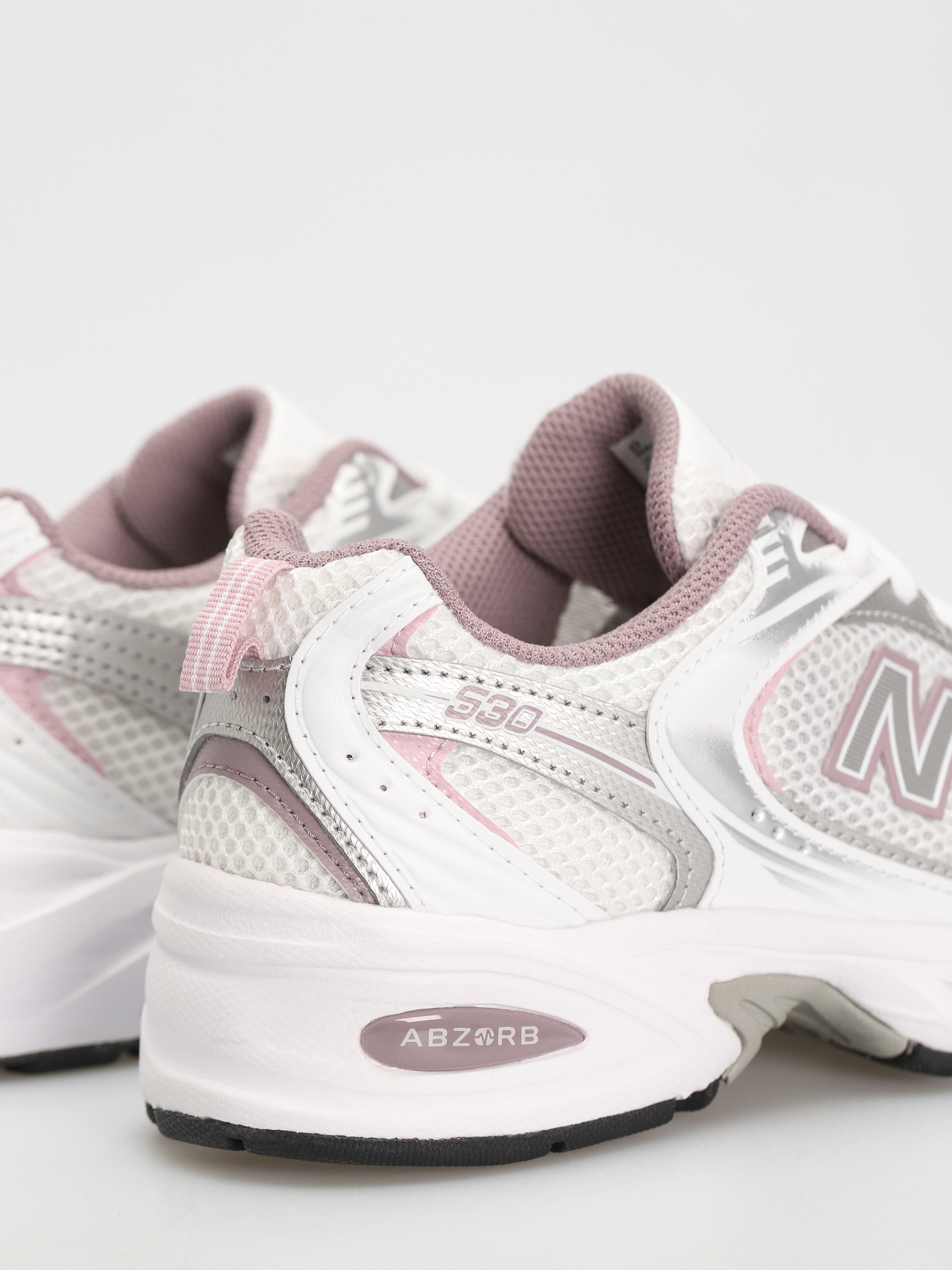 New Balance 530 Cipők (white silver pink)
