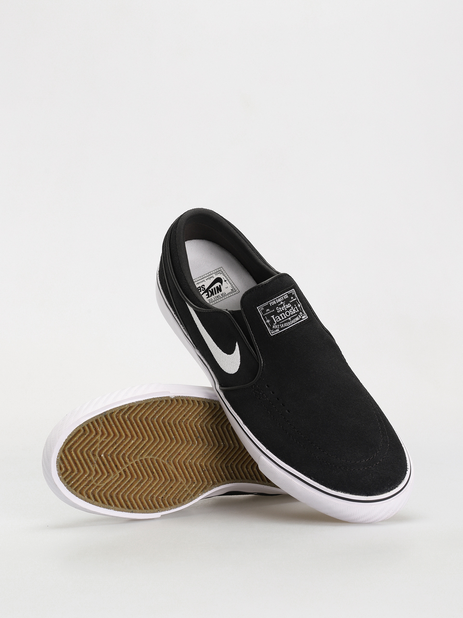 Nike SB Janoski+ Slip Cipők (black/white black black)