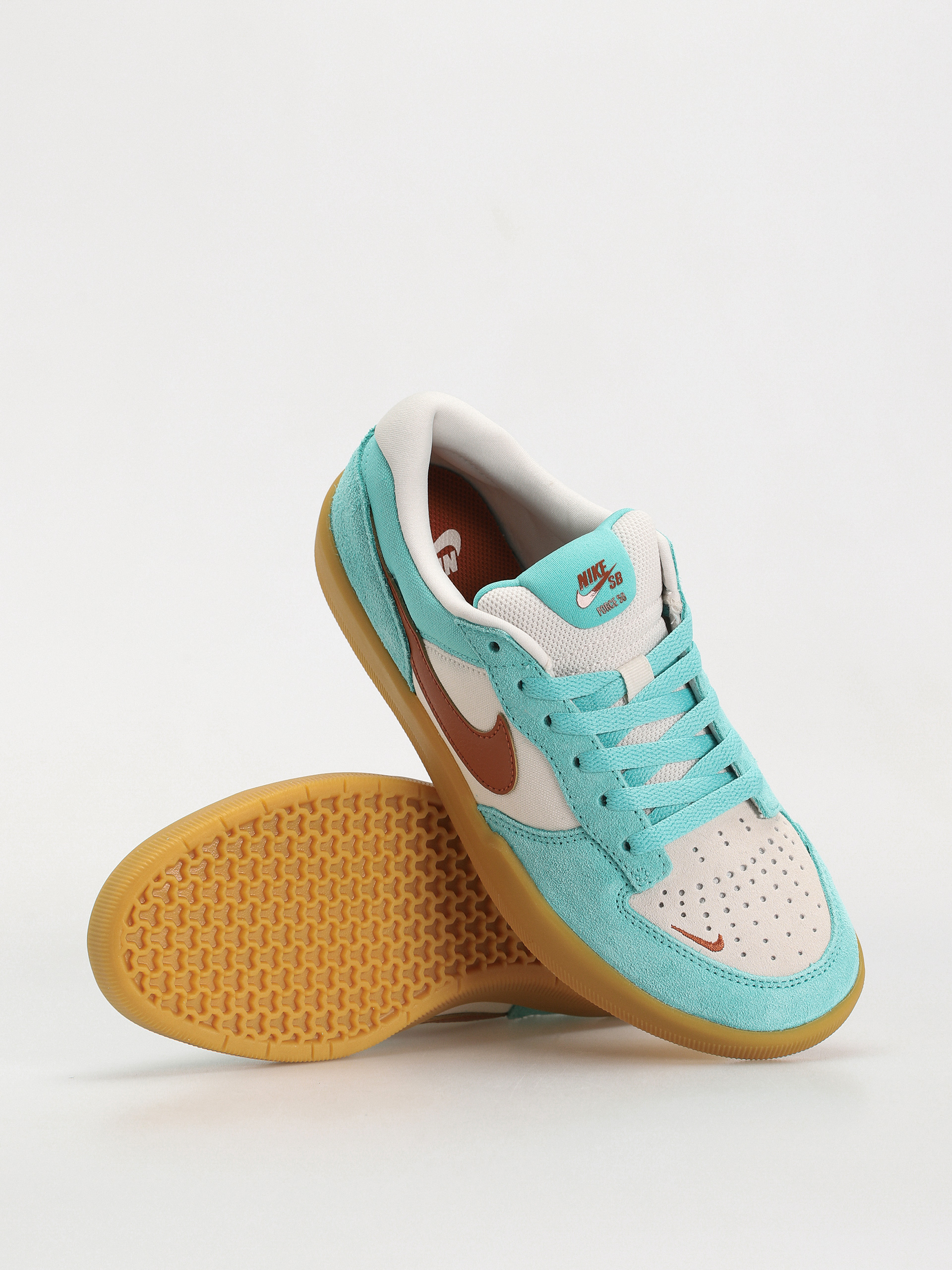 Nike SB Force 58 Cipők (green frost/dark russet phantom)