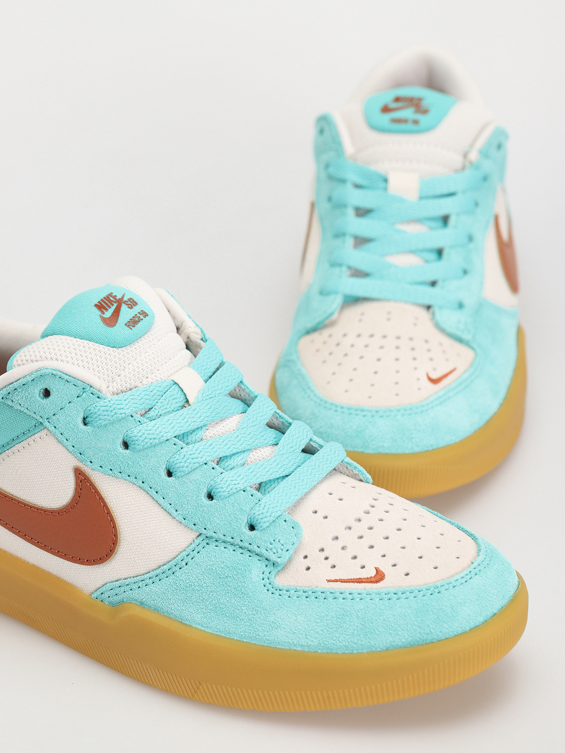 Nike SB Force 58 Cipők (green frost/dark russet phantom)
