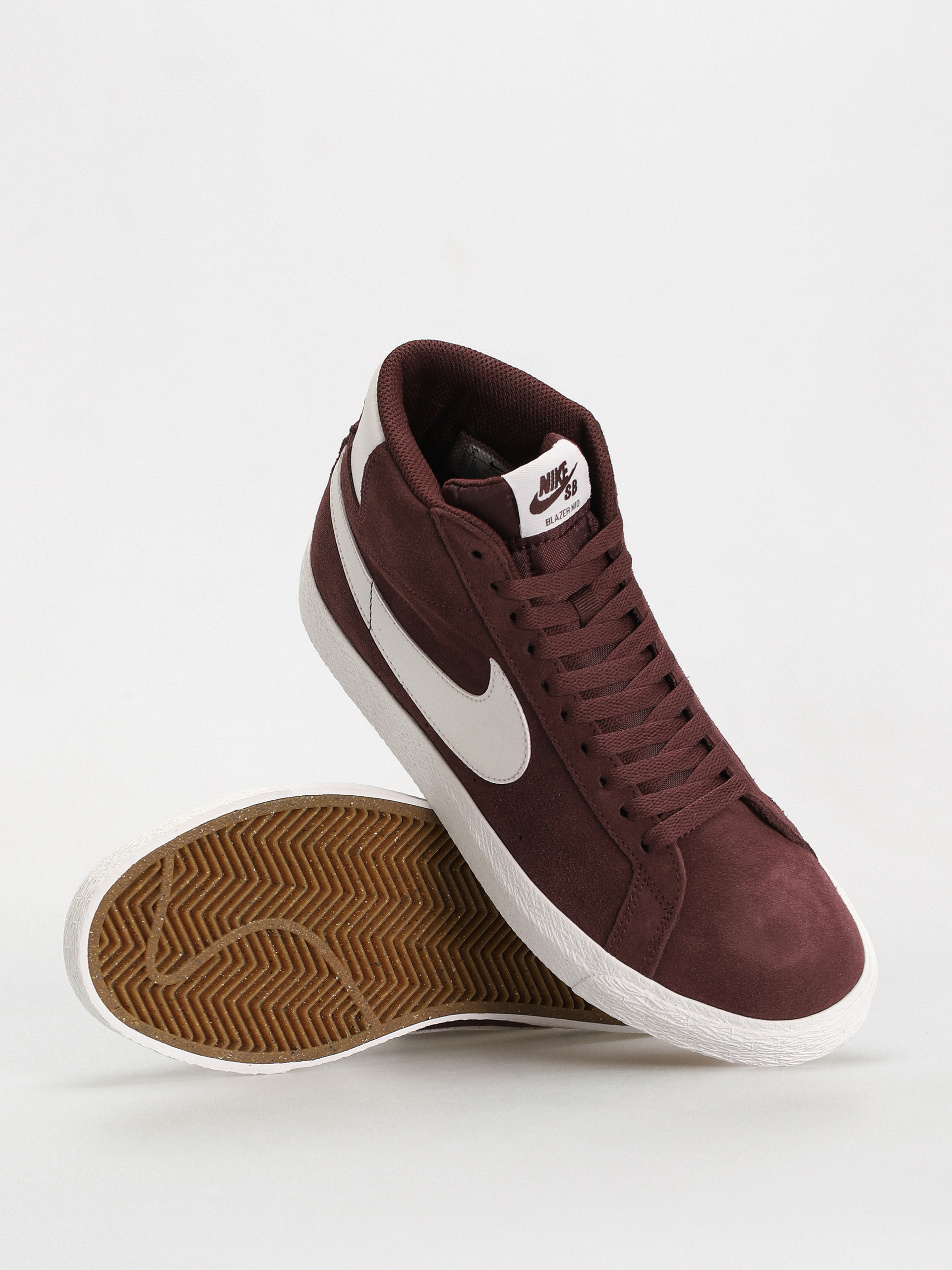 Nike SB Zoom Blazer Mid Cipők (burgundy crush/summit white)
