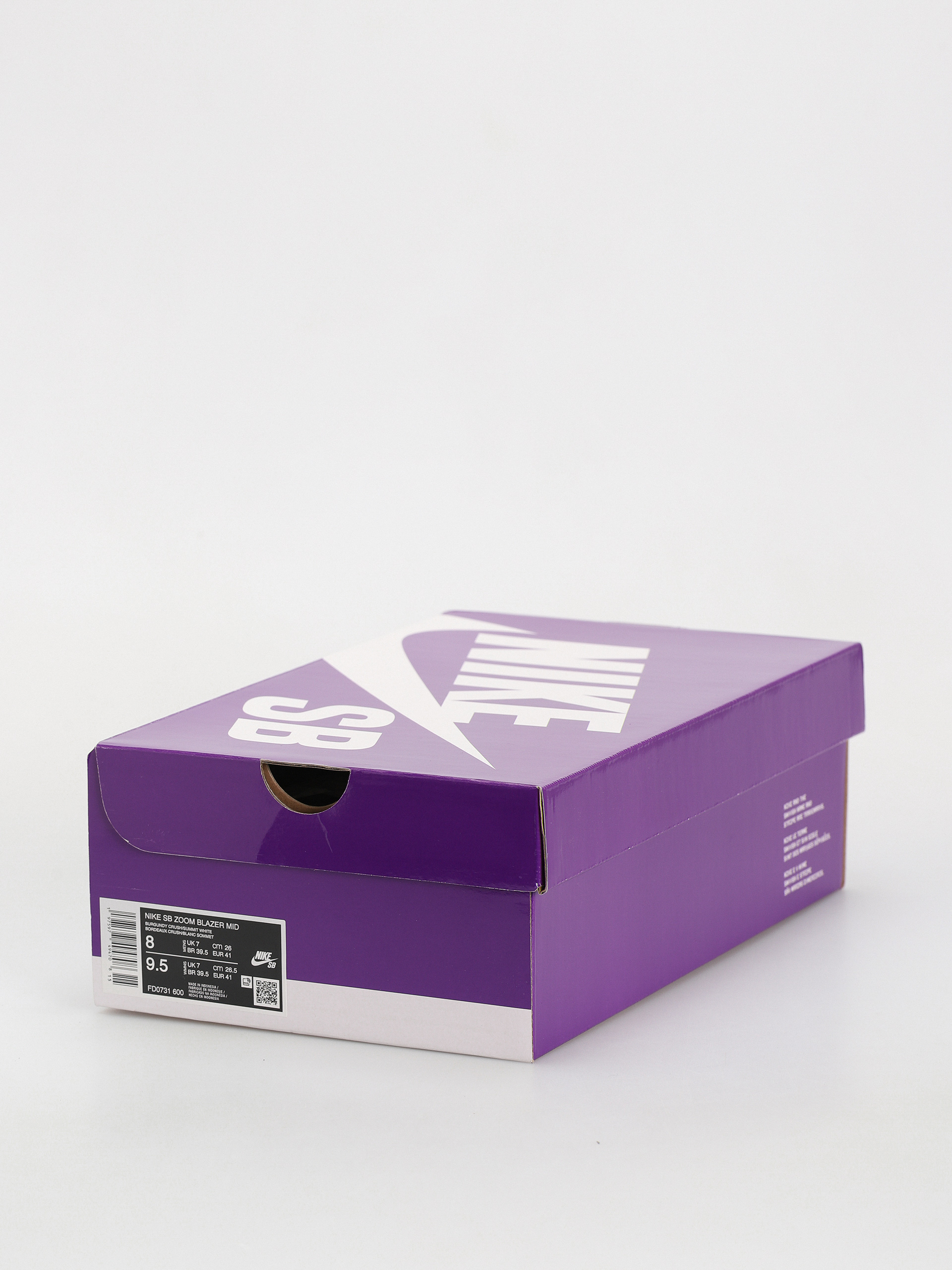 Nike SB Zoom Blazer Mid Cipők (burgundy crush/summit white)