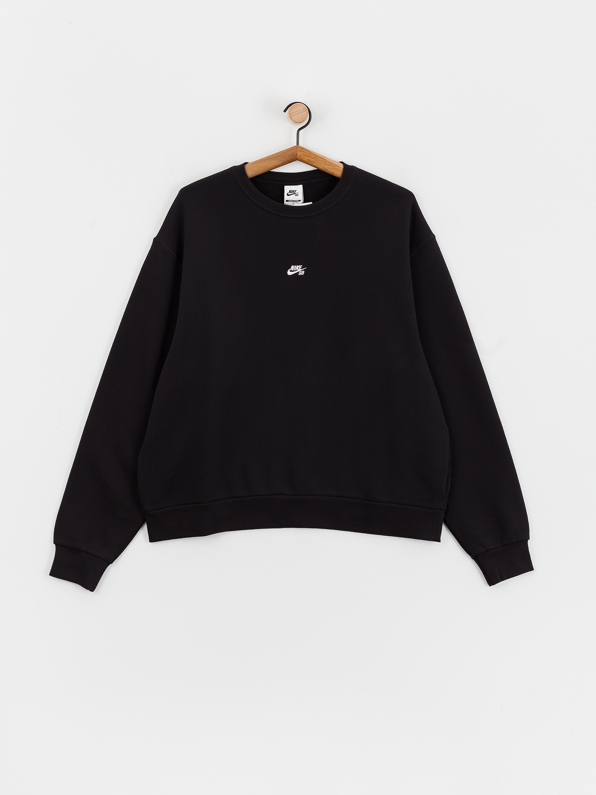 Nike SB Essential Logo Crew Pulóver (black/white)