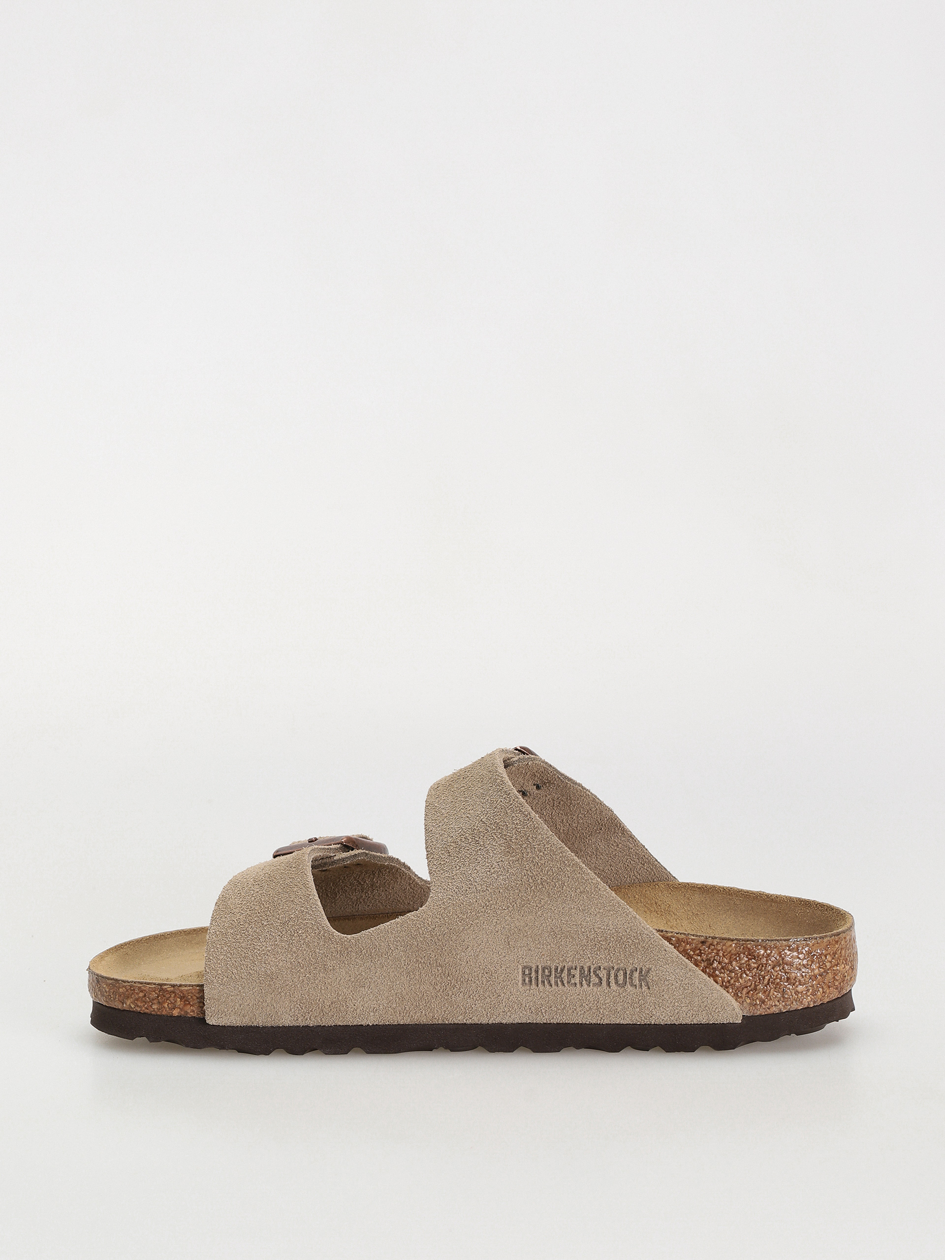 Birkenstock Arizona Suede Leather Narrow Wmn Flip-flop papucsok (taupe)