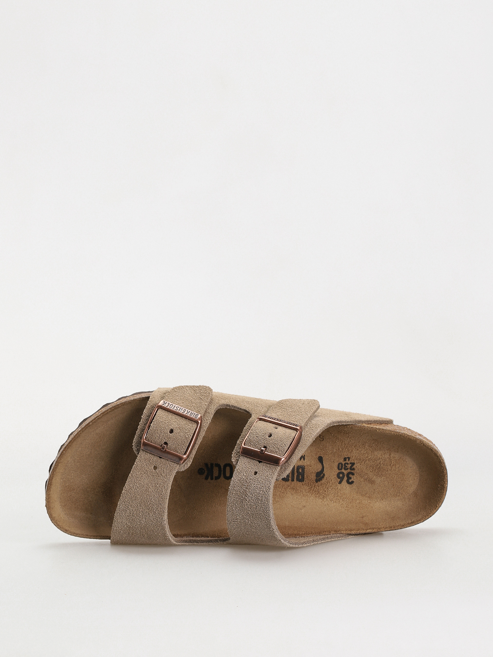 Birkenstock Arizona Suede Leather Narrow Wmn Flip-flop papucsok (taupe)