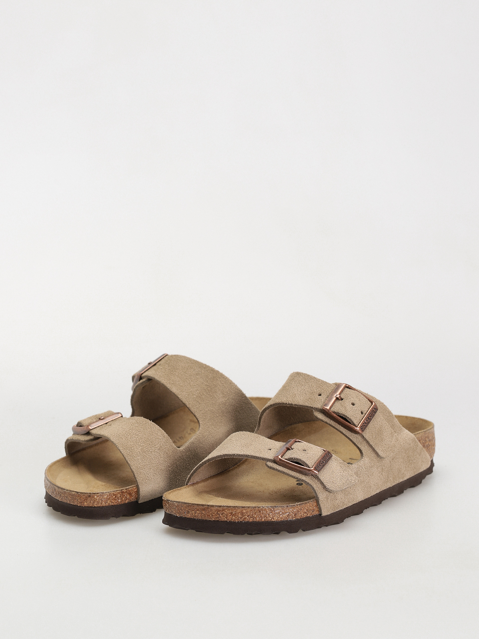 Birkenstock Arizona Suede Leather Narrow Wmn Flip-flop papucsok (taupe)