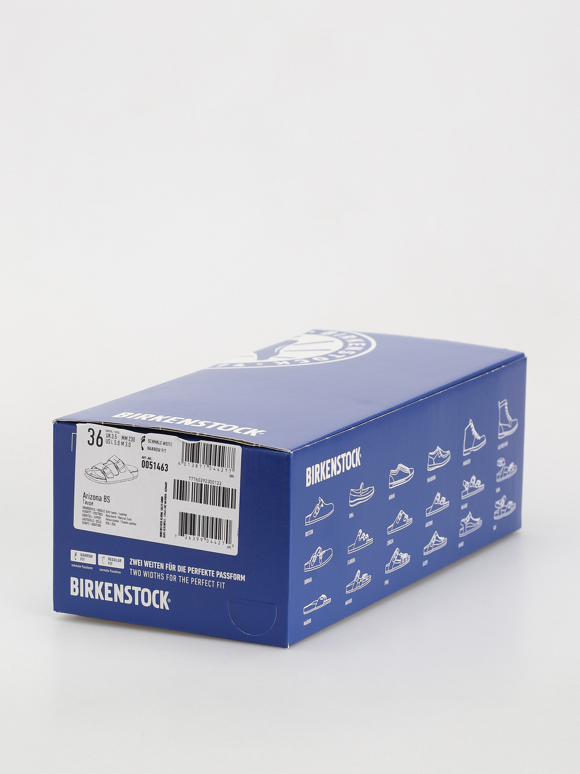 Birkenstock Arizona Suede Leather Narrow Wmn Flip-flop papucsok (taupe)